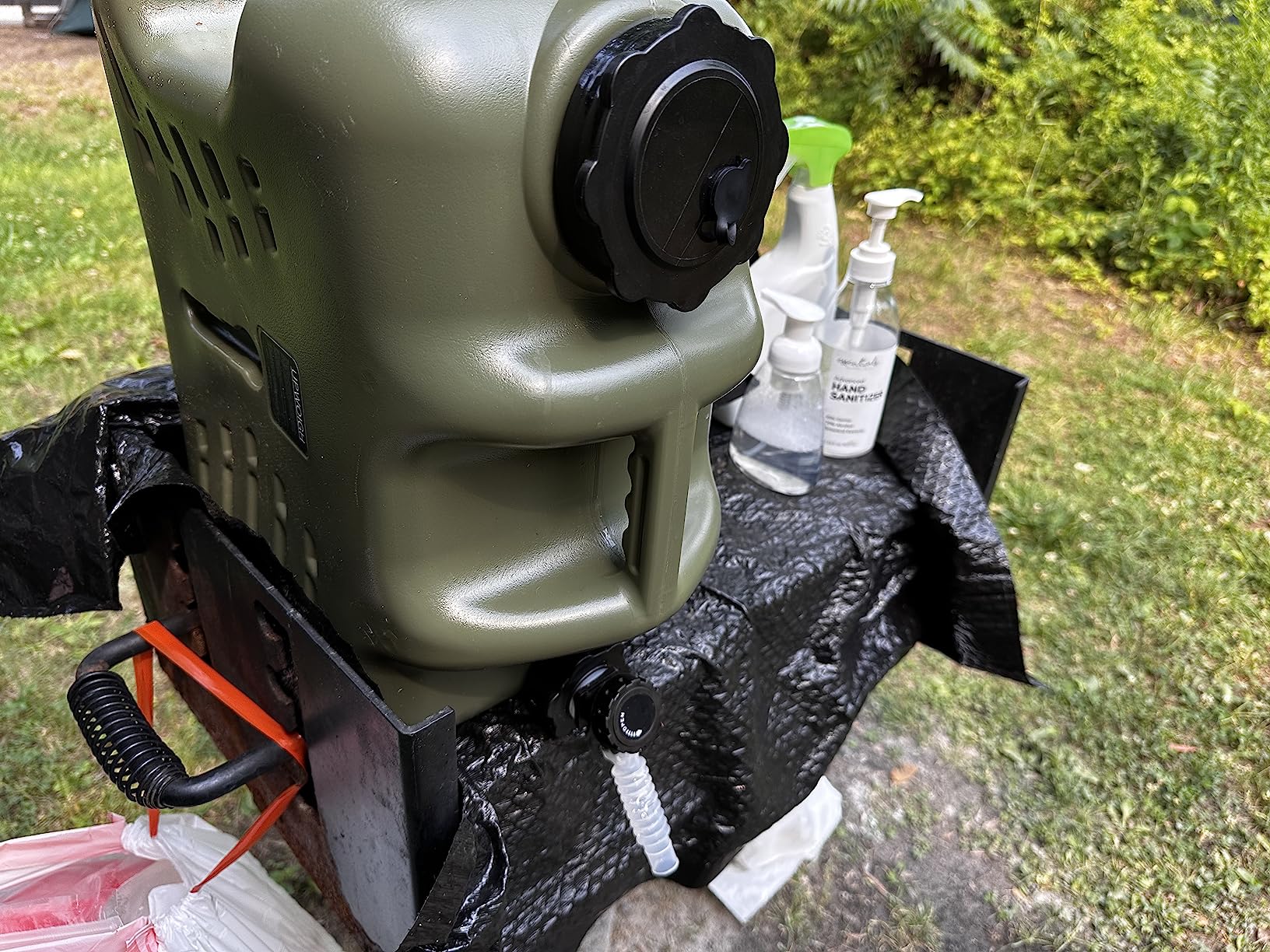 UPWOIGH 5 Gallon Water Jug, Camping Water Container, Truly No Leakage Water Storage with Spigot, Large Military Green Water Tank,BPA Free Portable Overlanding Gear for Outdoors,Hiking Customer Review UPWOIGH 5 Gallon Water Jug, Camping Water Container, Truly No Leakage Water Storage with Spigot, Large Military Green Water Tank,BPA Free Portable Overlanding Gear for Outdoors,Hiking - Customer Photo 1