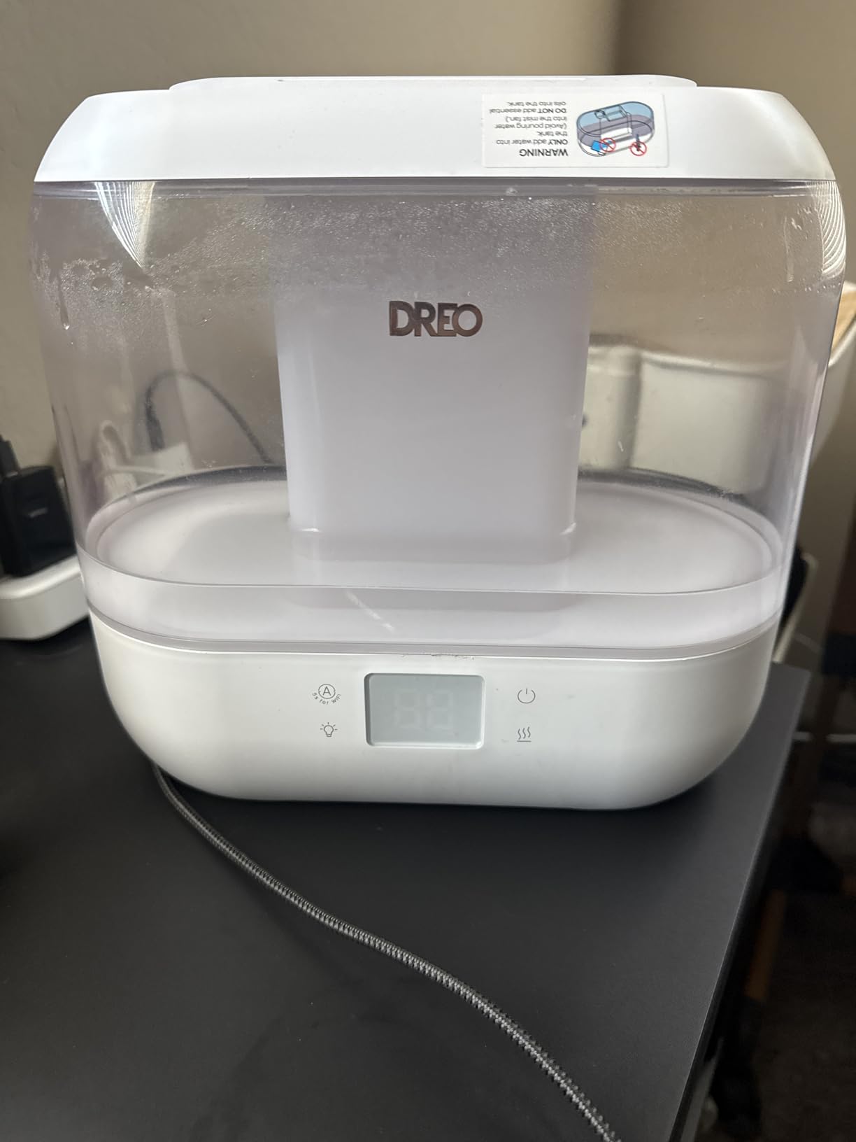 Dreo Smart Humidifiers for Bedroom, Top Fill 4L Supersized Cool Mist Humidifier with Nightlight, 36H Runtime, Touch/APP/Voice Control, 28 dB Quiet Ultrasonic Humidifiers for Large Room, Baby, Plants Customer Review Dreo Smart Humidifiers for Bedroom, Top Fill 4L Supersized Cool Mist Humidifier with Nightlight, 36H Runtime, Touch/APP/Voice Control, 28 dB Quiet Ultrasonic Humidifiers for Large Room, Baby, Plants - Customer Photo 1