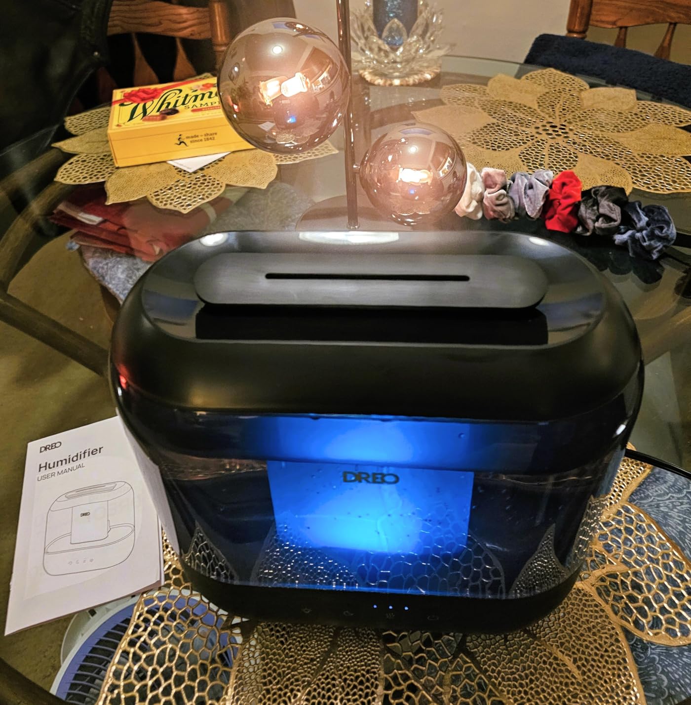 Dreo Humidifiers for Bedroom, Top Fill 4L Supersized Cool Mist Humidifier, 36H Runtime, 28 dB Quiet Ultrasonic Air Humidifier for Large Room, Plants, Baby Nursery, Indoor, Night Light, Easy to Clean Customer Review Dreo Humidifiers for Bedroom, Top Fill 4L Supersized Cool Mist Humidifier, 36H Runtime, 28 dB Quiet Ultrasonic Air Humidifier for Large Room, Plants, Baby Nursery, Indoor, Night Light, Easy to Clean - Customer Photo 1