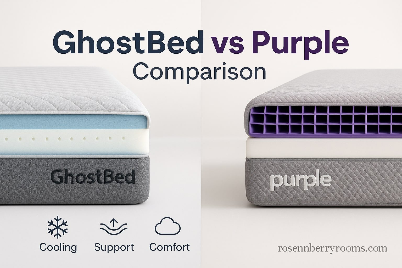 GhostBed vs Purple