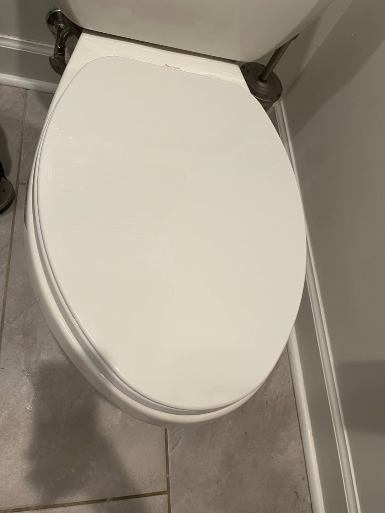 Bemis Economy Plastic Toilet Seat, Elongated, White, 170 000 Customer Review Bemis Economy Plastic Toilet Seat, Elongated, White, 170 000 - Customer Photo 1