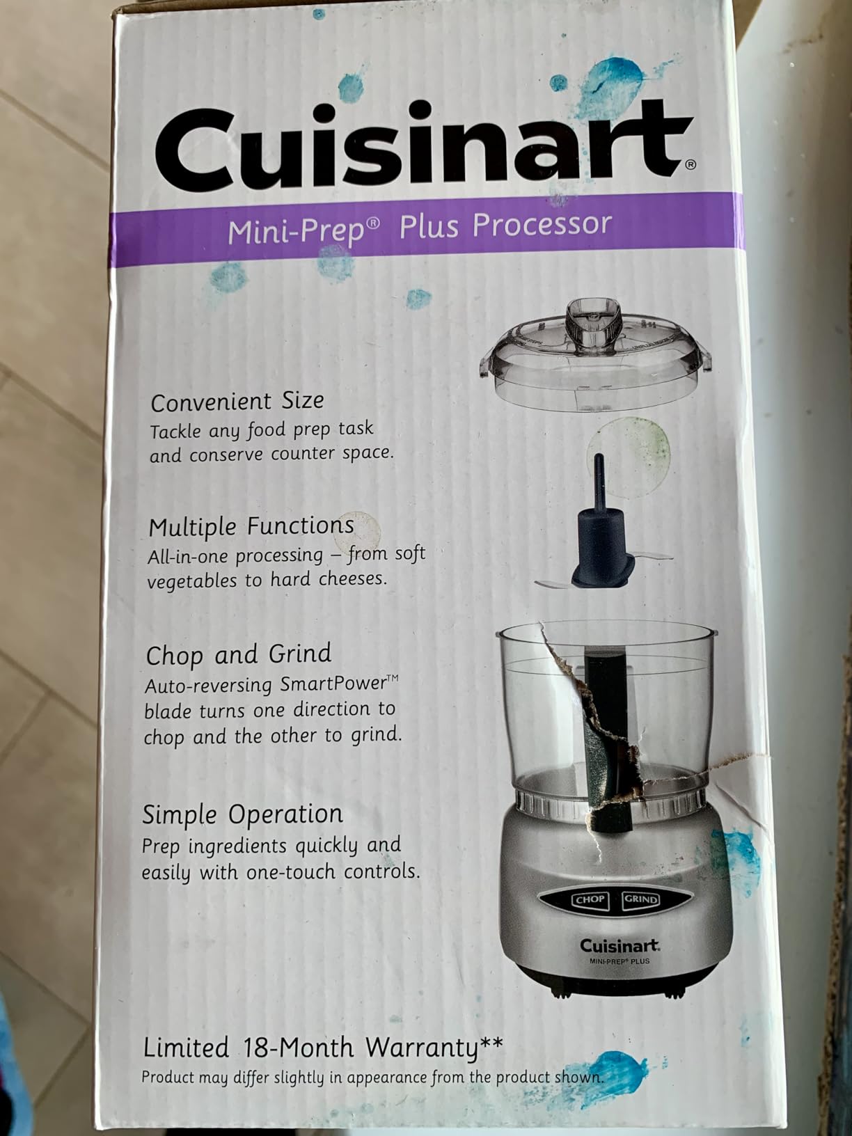 Cuisinart Mini-Prep Plus Food Processor, 24-Ounce Mini Food Processor to Chop Herbs, Vegetables, and Hard Cheese, 24-Ounce Work Bowl, Reversible Stainless Steel Blade, DLC-2ABC, Brushed Chrome/Nickel Customer Review Cuisinart Mini-Prep Plus Food Processor, 24-Ounce Mini Food Processor to Chop Herbs, Vegetables, and Hard Cheese, 24-Ounce Work Bowl, Reversible Stainless Steel Blade, DLC-2ABC, Brushed Chrome/Nickel - Customer Photo 1