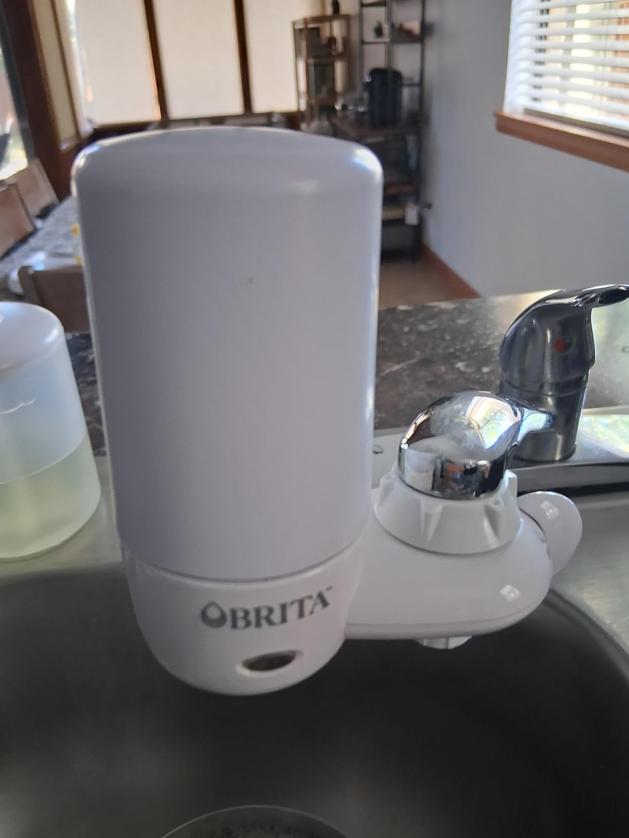 Brita Faucet Mount Water Filter System, White, No-Wait Filtration, Easy Install, Multi-Use Tap Water Filter for Kitchens, Bathrooms & Small Spaces Customer Review Brita Faucet Mount Water Filter System, White, No-Wait Filtration, Easy Install, Multi-Use Tap Water Filter for Kitchens, Bathrooms & Small Spaces - Customer Photo 1