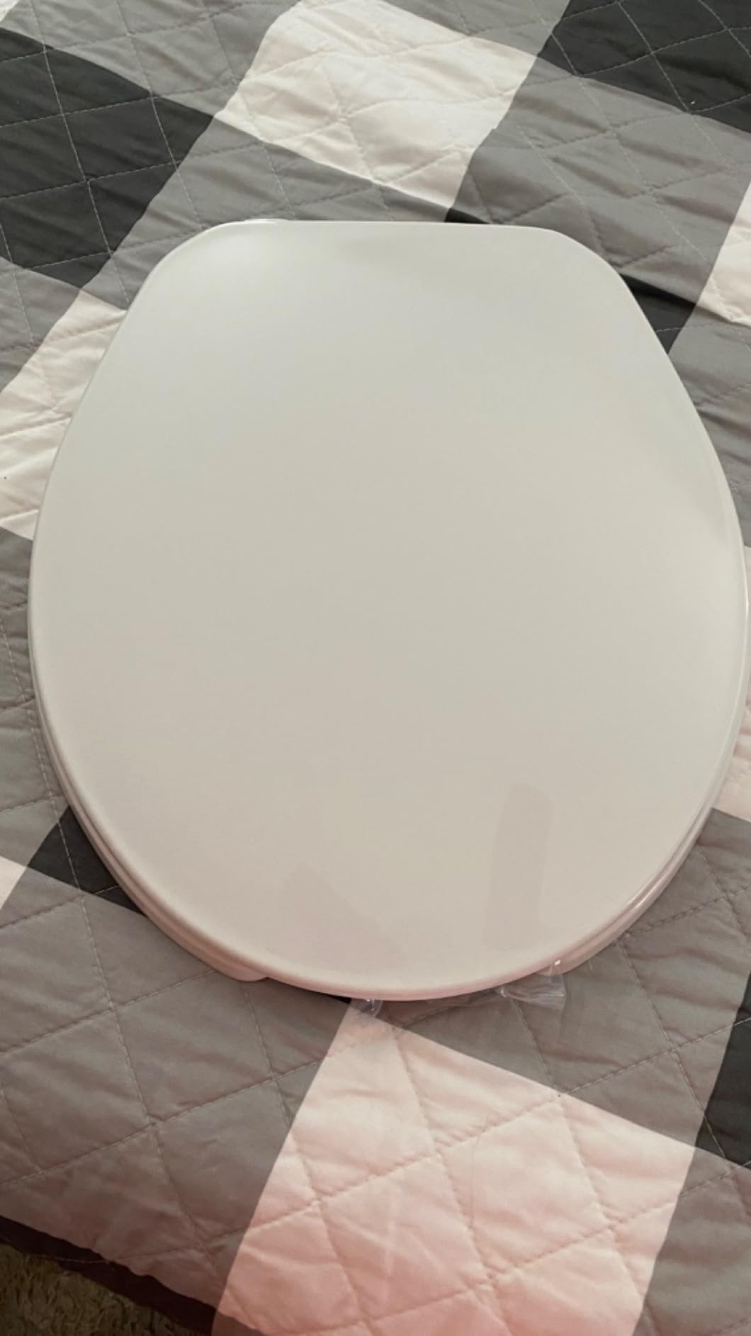 BEMIS 175 Commercial Open Front Plastic Toilet Seat, Heavy Duty Industrial Seat with Lid - Customer Photo 2