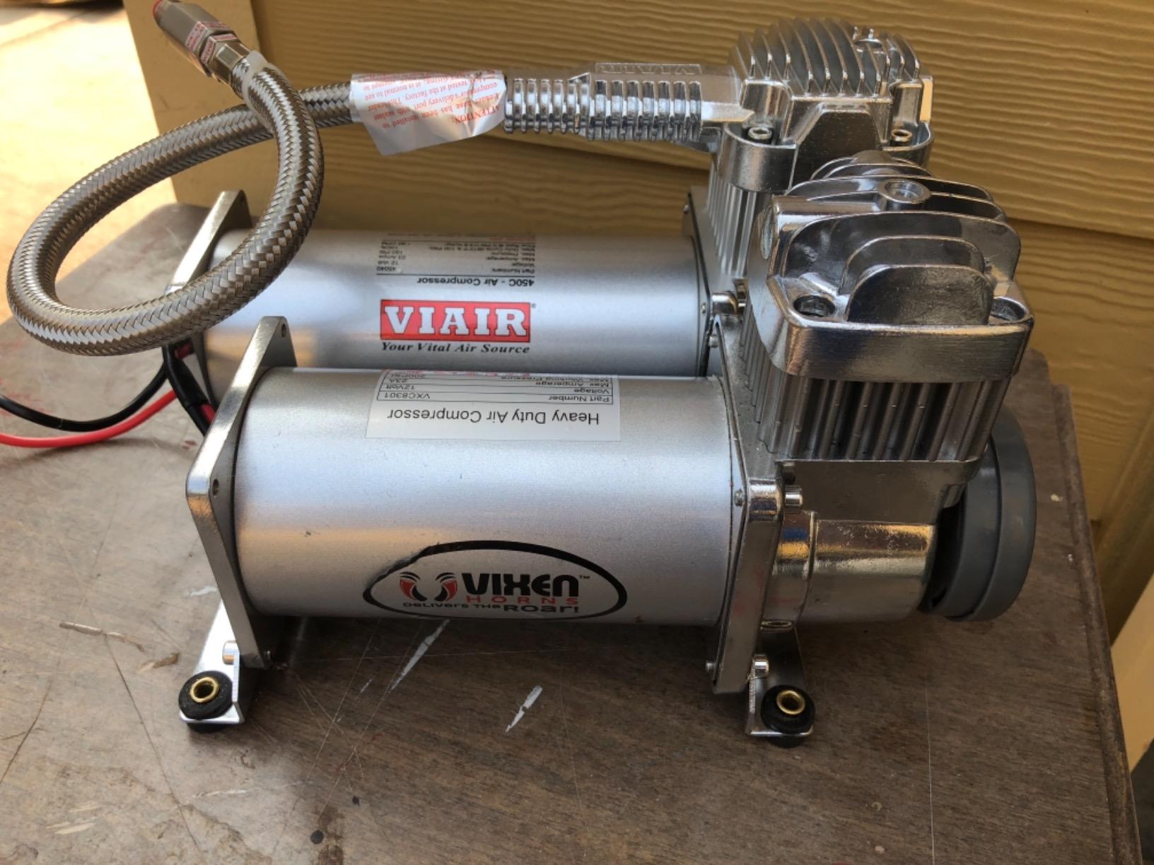 VIAIR 450C - Industrial Air Compressor for Drilling, Air Brushing, Spraying, Nailing | 12V Continuous Duty Cycle Compressor for OEM Applications | 150 PSI, up to 5 Gallon Tank (Silver) Customer Review VIAIR 450C - Industrial Air Compressor for Drilling, Air Brushing, Spraying, Nailing | 12V Continuous Duty Cycle Compressor for OEM Applications | 150 PSI, up to 5 Gallon Tank (Silver) - Customer Photo 1