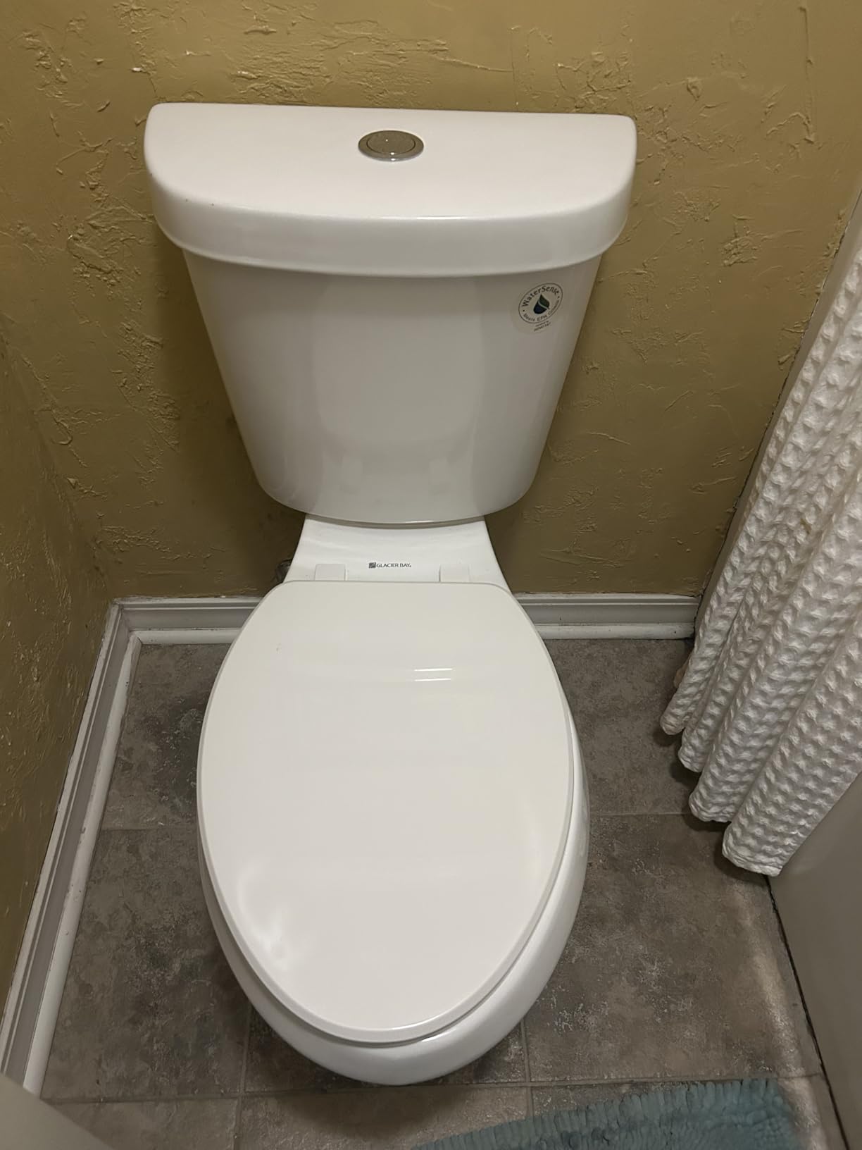 MAYFAIR 1844BNA 000 Toilet Seat with Brushed Nickel Hinges will Never Come Loose, ELONGATE, White - Brushed Nickel Customer Review MAYFAIR 1844BNA 000 Toilet Seat with Brushed Nickel Hinges will Never Come Loose, ELONGATE, White - Brushed Nickel - Customer Photo 1