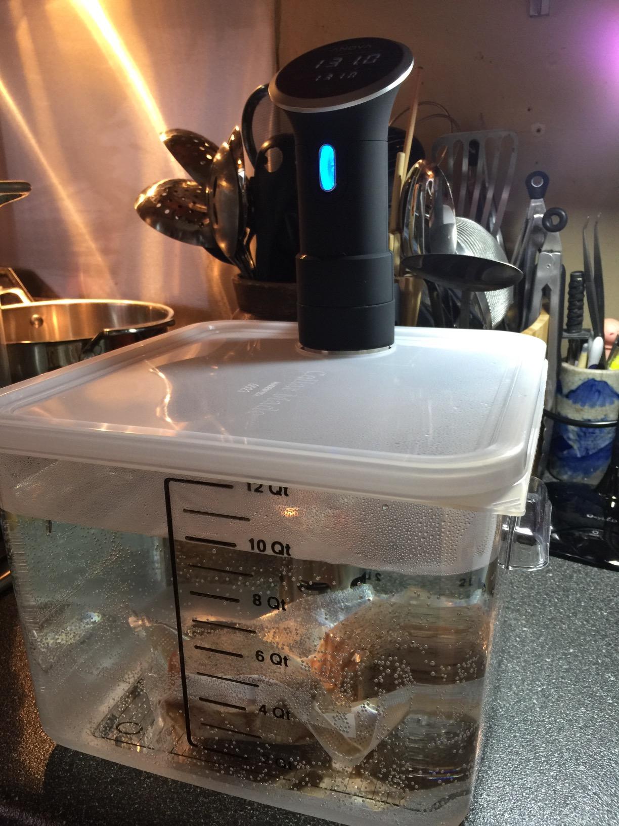 Rubbermaid Commercial Products, Space Saving Square Food Storage Container, 12 Quart, Clear, for Kitchen/Sous Vide/Meal Prep Customer Review Rubbermaid Commercial Products, Space Saving Square Food Storage Container, 12 Quart, Clear, for Kitchen/Sous Vide/Meal Prep - Customer Photo 2