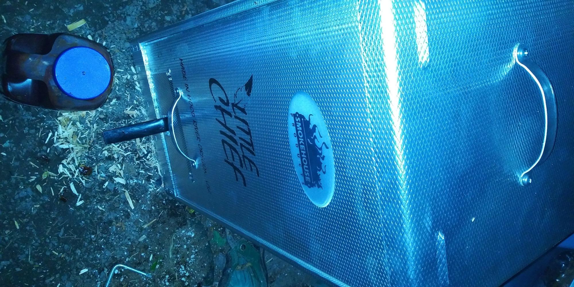 Smokehouse Little Chief Front Load Smoker, Low to Mid Temperature Smoker for Fish, Jerky, Cheese, Sausage & Other meats, Smoke Up to 25 Pounds of Meat & Fish Customer Review Smokehouse Little Chief Front Load Smoker, Low to Mid Temperature Smoker for Fish, Jerky, Cheese, Sausage & Other meats, Smoke Up to 25 Pounds of Meat & Fish - Customer Photo 2