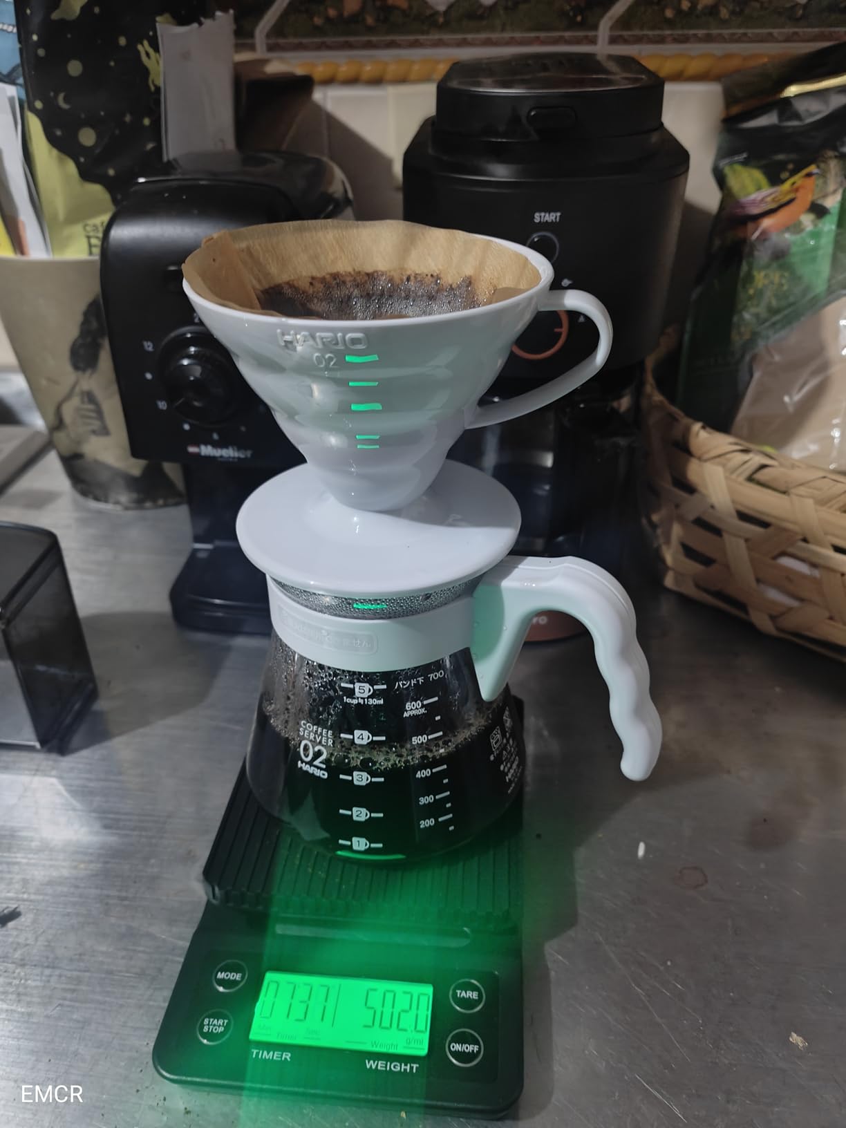 Hario V60 Pour Over Coffee Starter Set, Size 02, Red Customer Review Hario V60 Pour Over Coffee Starter Set, Size 02, Red - Customer Photo 1
