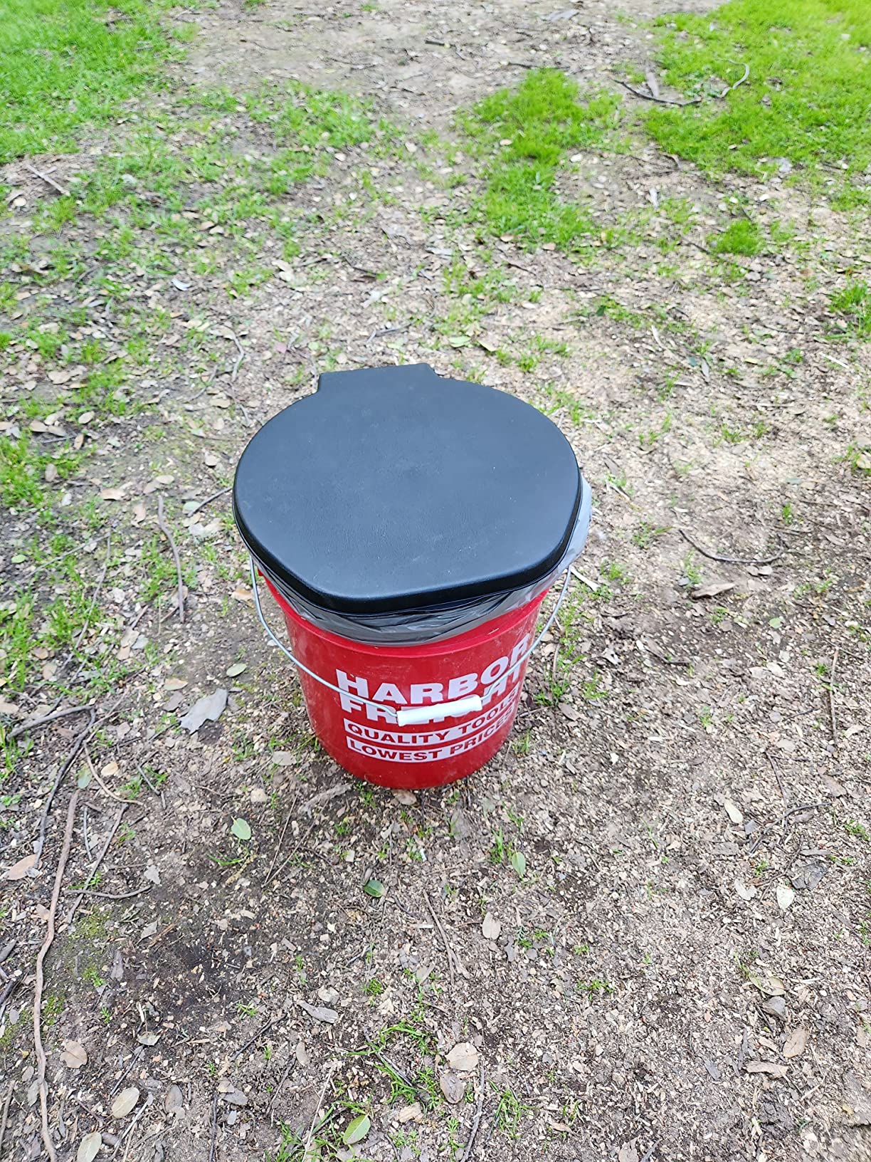 [1 Pack] Emergency Zone Honey Bucket Style Toilet Seat for 5 Gallon Bucket | Portable Toilet for Camping, Hiking, Boating, or Emergencies for When Nature Calls - Customer Photo 3