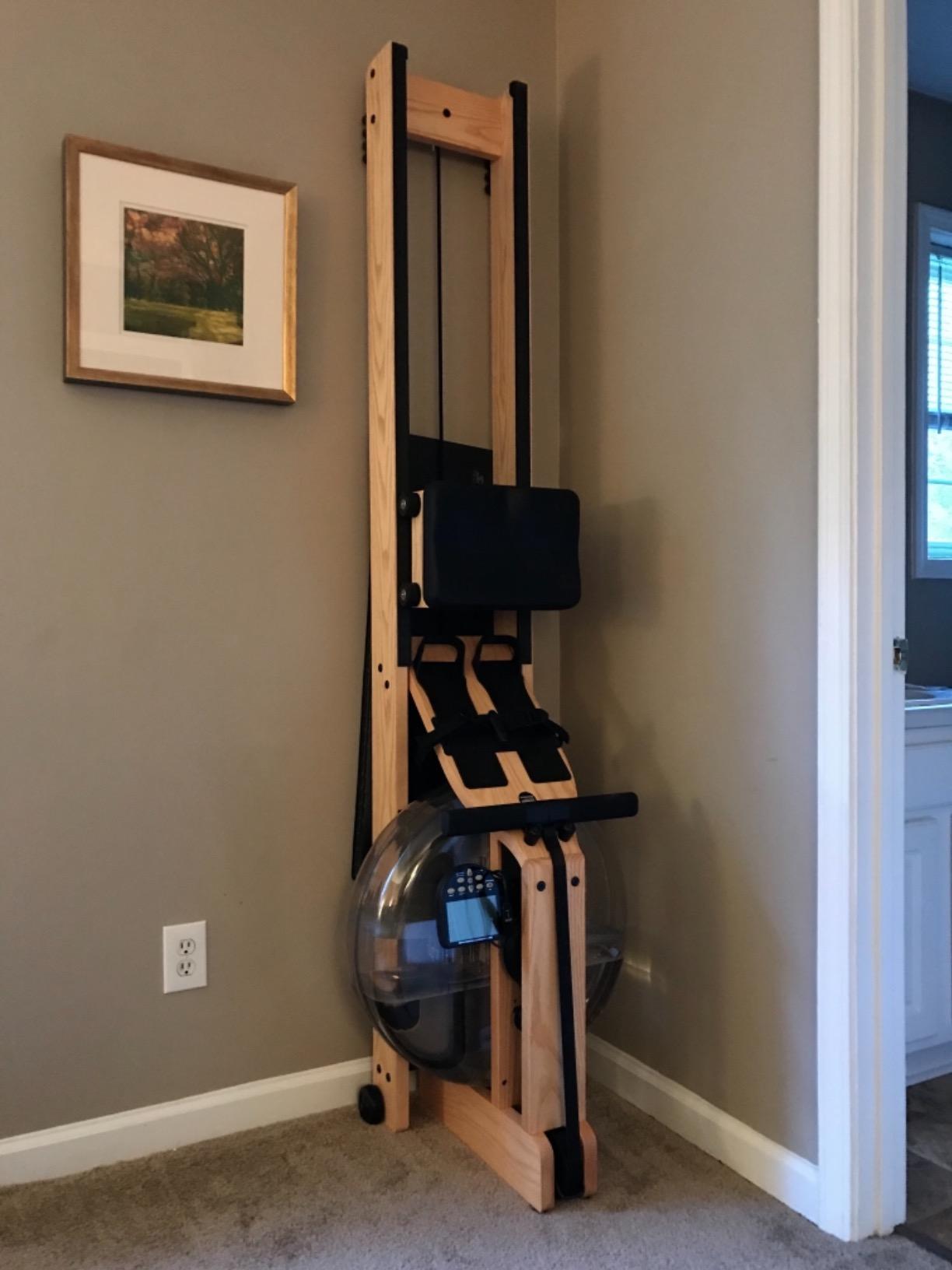 WaterRower Ash Rowing Machine with S4 Monitor | USA Made Water Rower | Original Handcrafted Erg Row Machine for Home Use & Gym - Customer Photo 1