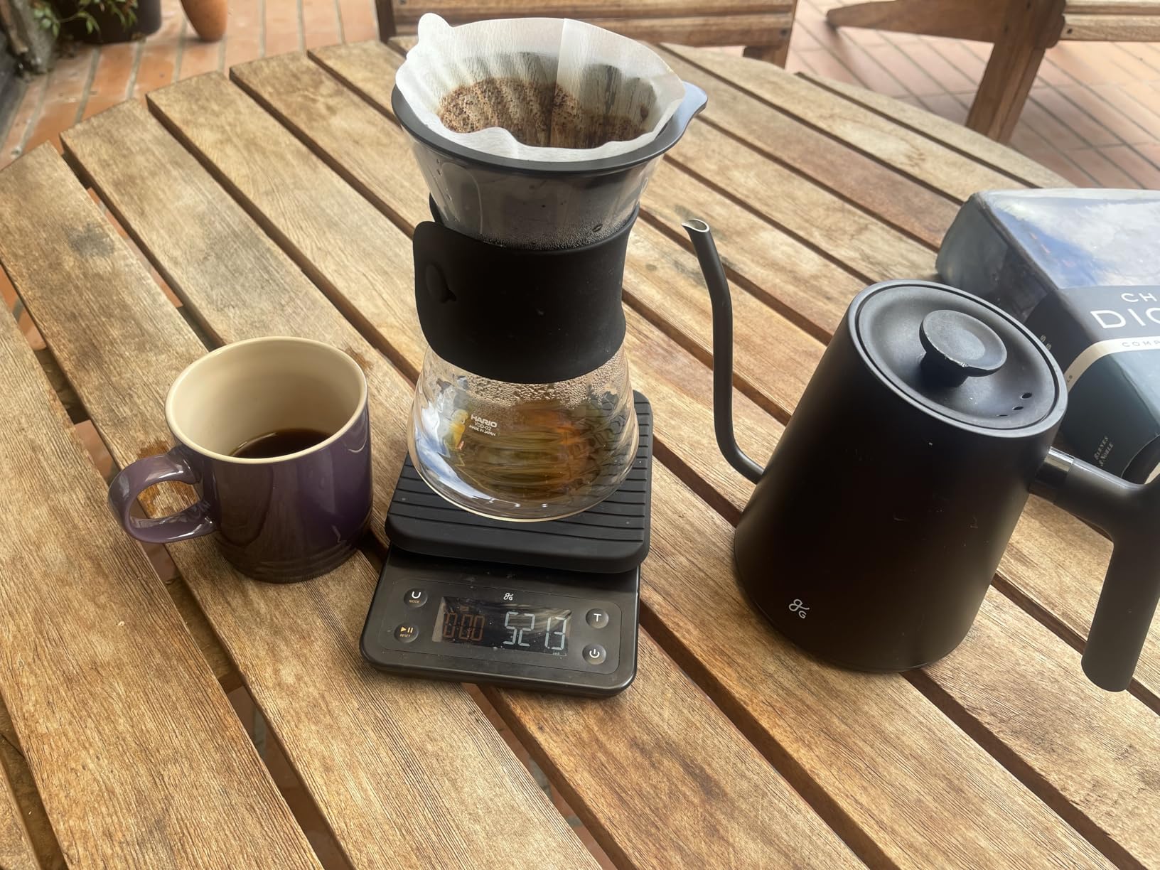 Hario V60 Drip Coffee Decanter, 700ml, Black Customer Review Hario V60 Drip Coffee Decanter, 700ml, Black - Customer Photo 1