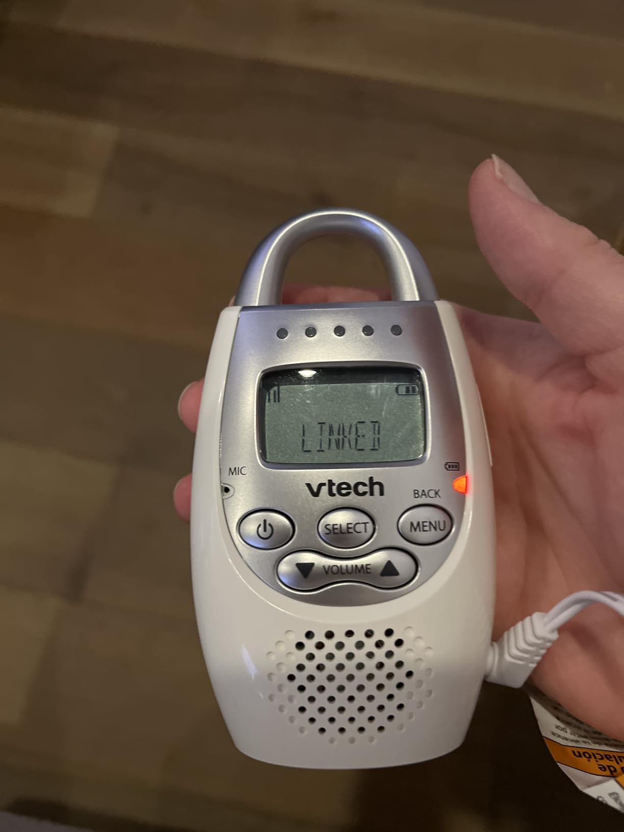 VTech Communications DM221 Audio Baby Monitor with up to 1,000 ft of Range, Vibrating Sound-Alert, Talk Back Intercom & Night Light Loop, White/Silver Customer Review VTech Communications DM221 Audio Baby Monitor with up to 1,000 ft of Range, Vibrating Sound-Alert, Talk Back Intercom & Night Light Loop, White/Silver - Customer Photo 2