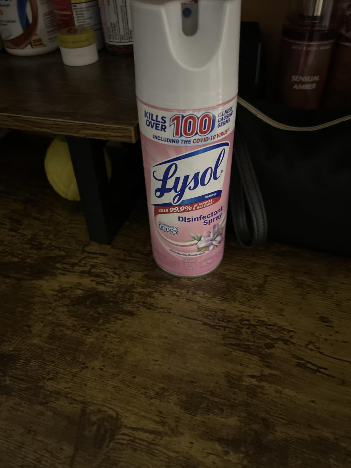Lysol Disinfectant Spray, Sanitizing and Antibacterial Spray, For Disinfecting and Deodorizing, Early Morning Breeze, 1 Count, 12.5 fl oz each, Packaging may vary Customer Review Lysol Disinfectant Spray, Sanitizing and Antibacterial Spray, For Disinfecting and Deodorizing, Early Morning Breeze, 1 Count, 12.5 fl oz each, Packaging may vary - Customer Photo 1