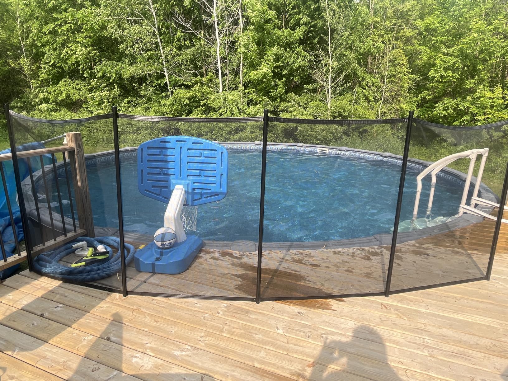 Pool Fence DIY by Life Saver Fencing Section Kit, 4 x 12-Feet, Black Customer Review Pool Fence DIY by Life Saver Fencing Section Kit, 4 x 12-Feet, Black - Customer Photo 2