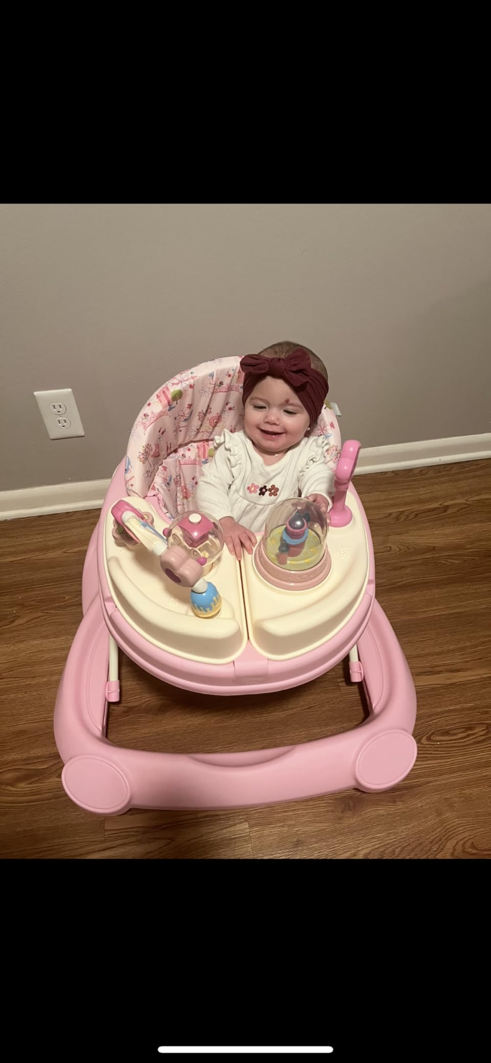 Disney Baby Walker with Wheels, Pink Baby Walkers and Activity Center for Infants Customer Review Disney Baby Walker with Wheels, Pink Baby Walkers and Activity Center for Infants - Customer Photo 1