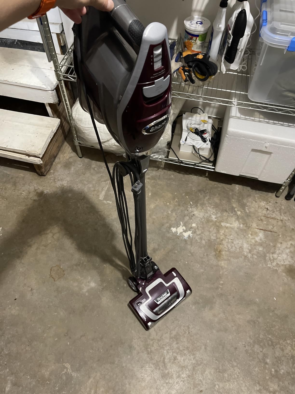 Shark HV322 Rocket Deluxe Pro Corded Stick Vacuum with LED Headlights, XL Dust Cup, Lightweight, Perfect for Pet Hair Pickup, Converts to a Hand Vacuum, with Pet Attachments, Bordeaux/Silver Customer Review Shark HV322 Rocket Deluxe Pro Corded Stick Vacuum with LED Headlights, XL Dust Cup, Lightweight, Perfect for Pet Hair Pickup, Converts to a Hand Vacuum, with Pet Attachments, Bordeaux/Silver - Customer Photo 1