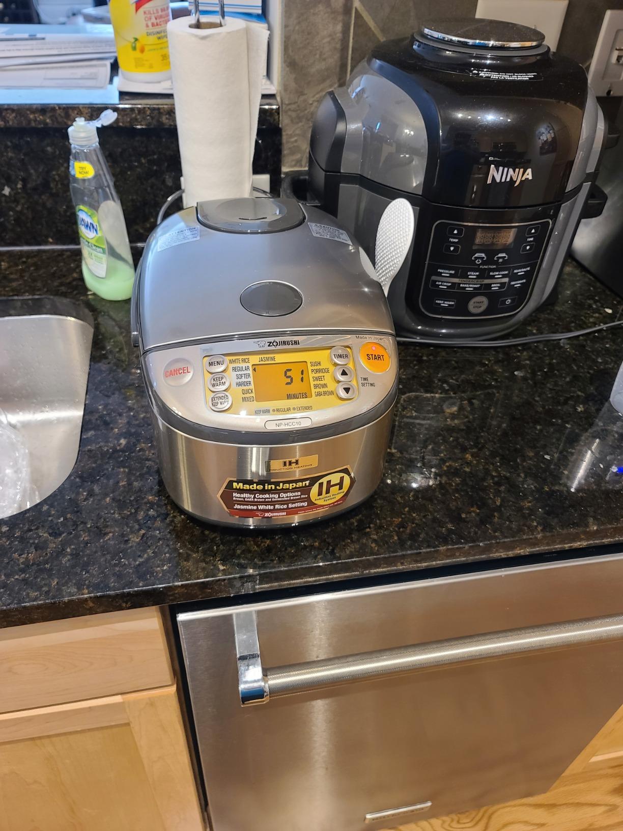 Zojirushi NP-HCC10XH Induction Heating System Rice Cooker and Warmer, 1 L, Stainless Dark Gray Customer Review Zojirushi NP-HCC10XH Induction Heating System Rice Cooker and Warmer, 1 L, Stainless Dark Gray - Customer Photo 1