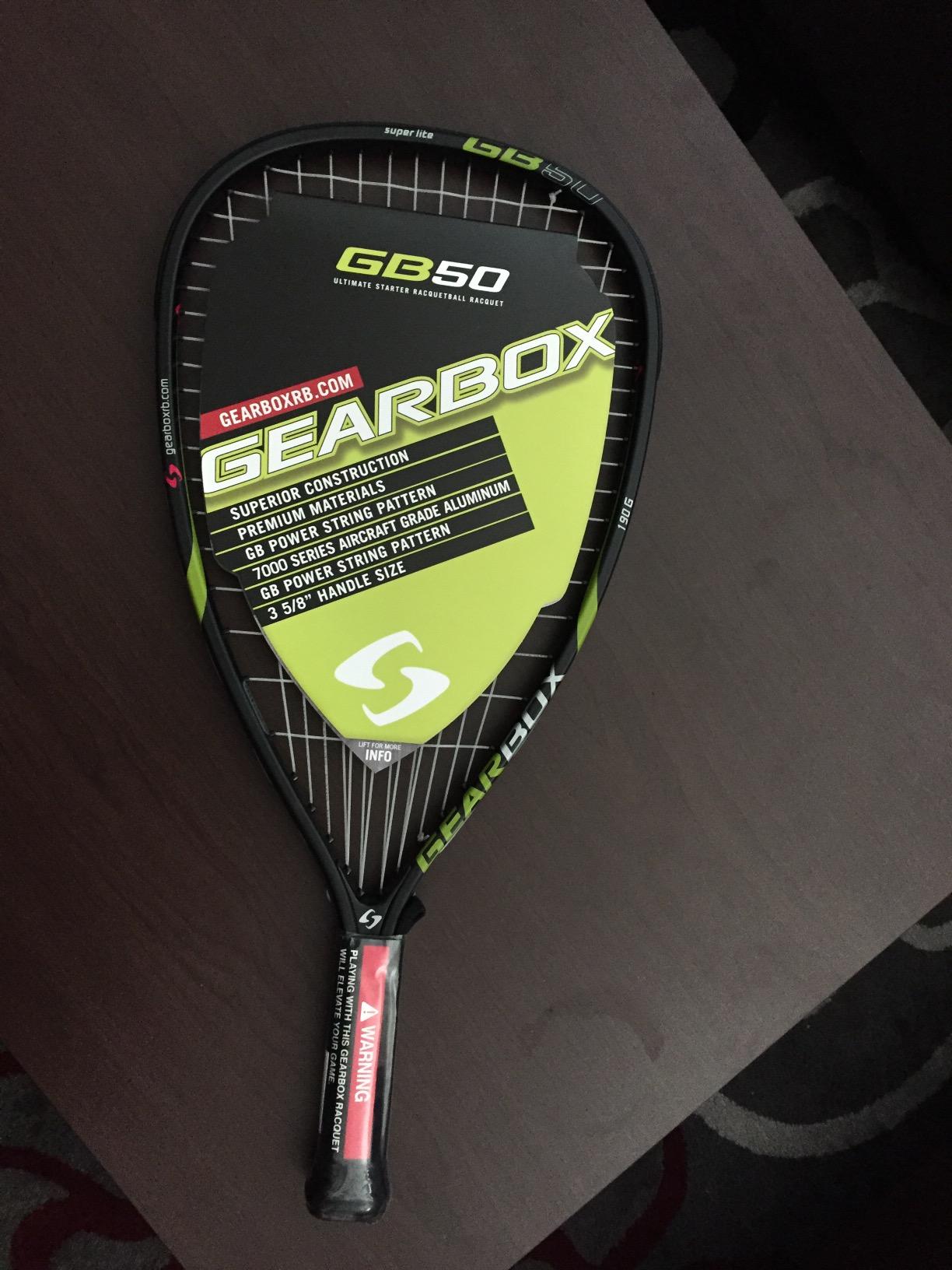 Gearbox GB50 Racquetball Racket Customer Review Gearbox GB50 Racquetball Racket - Customer Photo 2