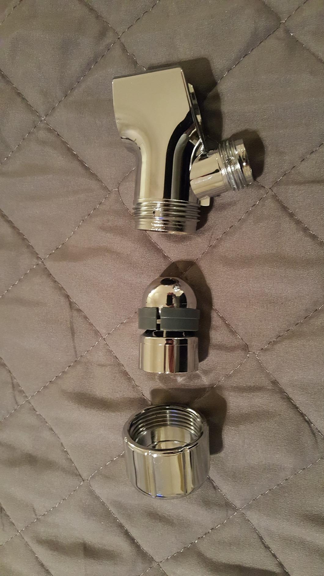 High Pressure Handheld Shower Head with Powerful Shower Spray against Low Pressure Water Supply Pipeline, Multi-functions, w/ 79'' Hose, Bracket, Chrome Finish Customer Review High Pressure Handheld Shower Head with Powerful Shower Spray against Low Pressure Water Supply Pipeline, Multi-functions, w/ 79'' Hose, Bracket, Chrome Finish - Customer Photo 2