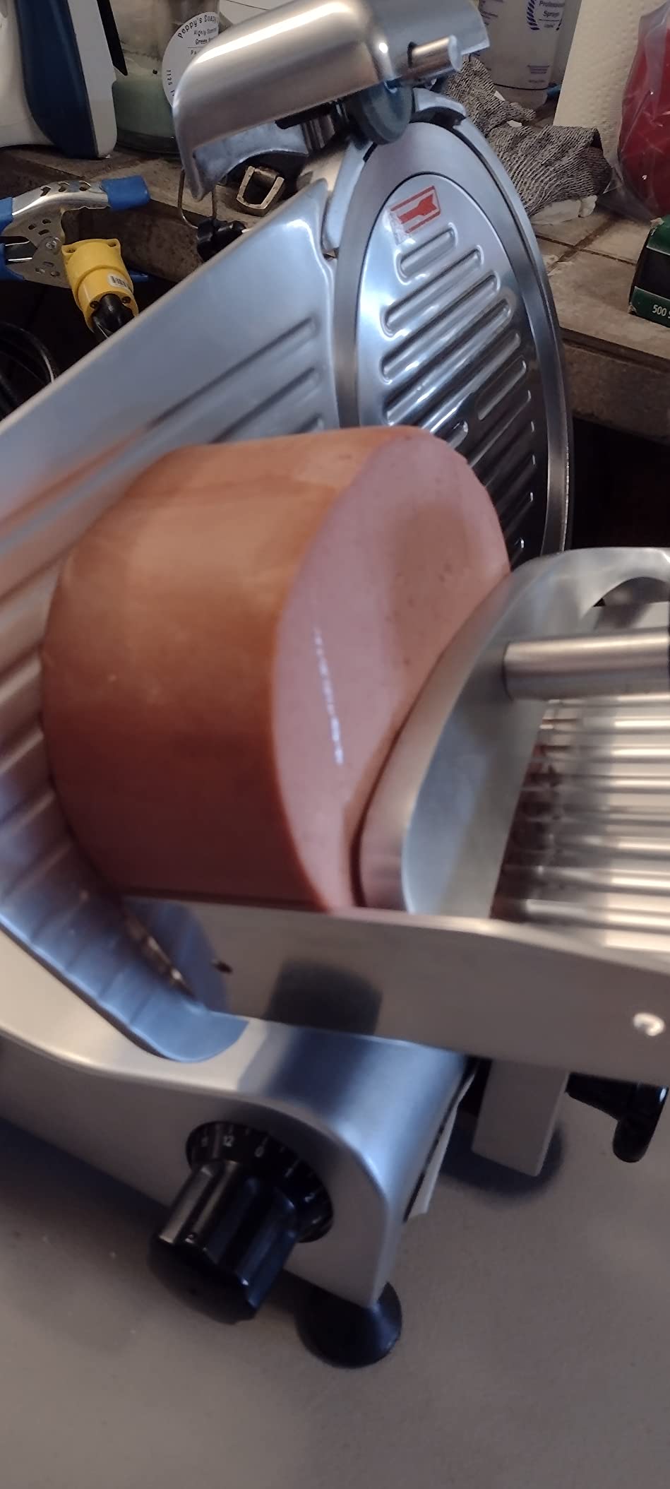 KWS MS-10NS 320W Motor Electric Meat Slicer 10-Inch with 304 Stainless Steel Blade, Frozen Meat/Cheese/Food Slicer Low Noise Commercial and Home Use [ ETL, NSF Certified ] - Customer Photo 2