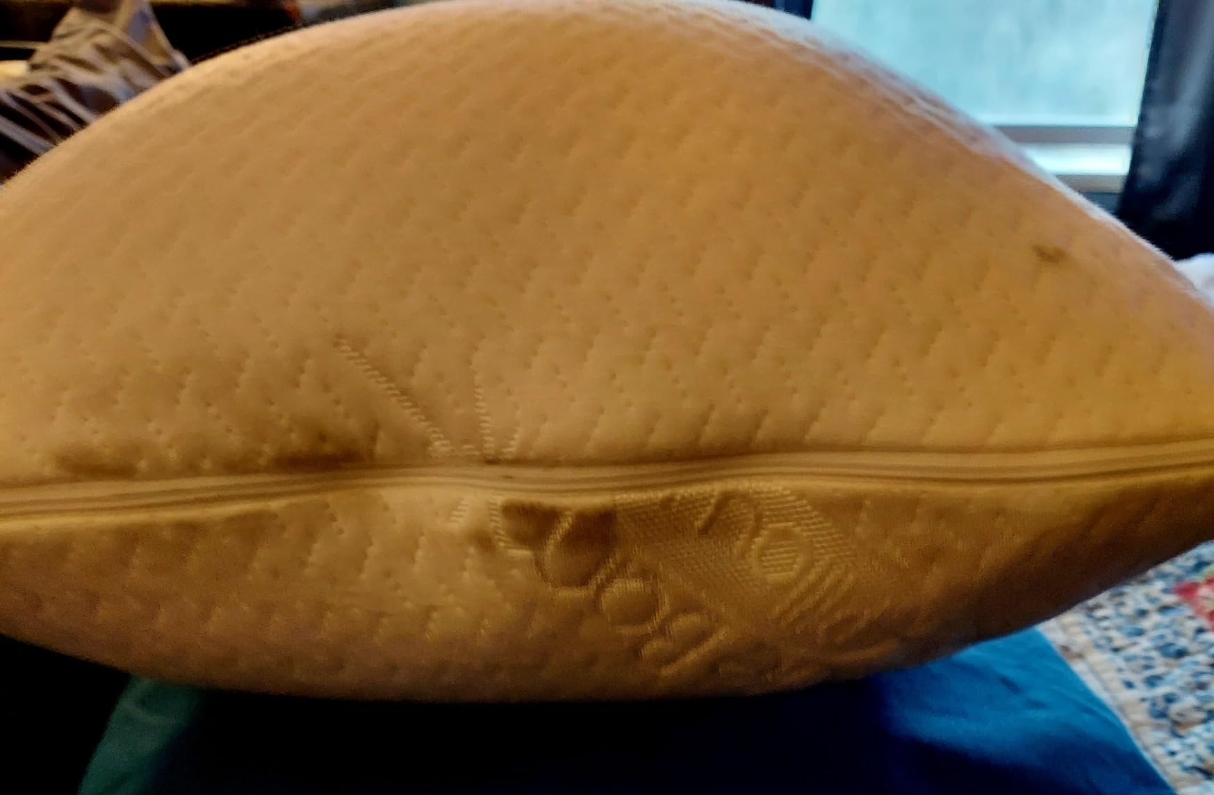 Ontel Miracle Shredded Memory Foam Pillow with Viscose from Bamboo Cover, Queen, White Customer Review Ontel Miracle Shredded Memory Foam Pillow with Viscose from Bamboo Cover, Queen, White - Customer Photo 1