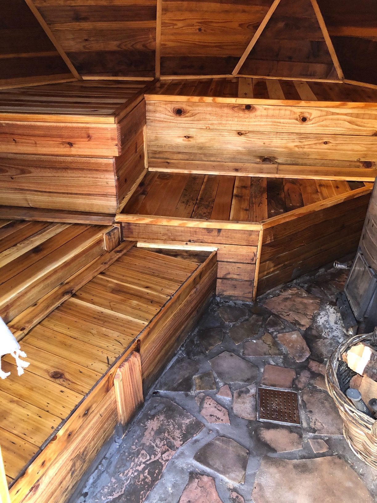 All Natural Sauna Wood Oil for Restoring and Protecting Saunas | Interior and Exterior Application | Cedar Scent | 1 Gallon Size Customer Review All Natural Sauna Wood Oil for Restoring and Protecting Saunas | Interior and Exterior Application | Cedar Scent | 1 Gallon Size - Customer Photo 2