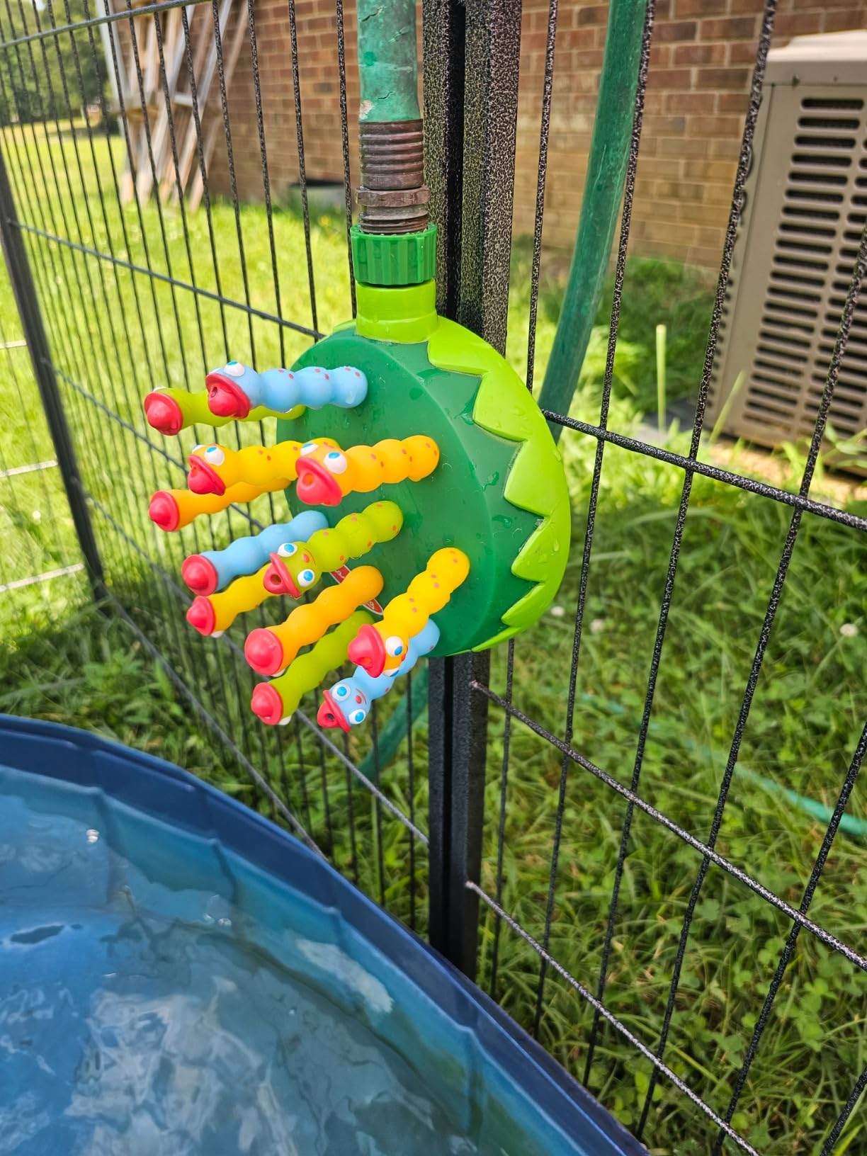 Melissa & Doug Sunny Patch Splash Patrol Sprinkler Toy with Hose Attachment Customer Review Melissa & Doug Sunny Patch Splash Patrol Sprinkler Toy with Hose Attachment - Customer Photo 1
