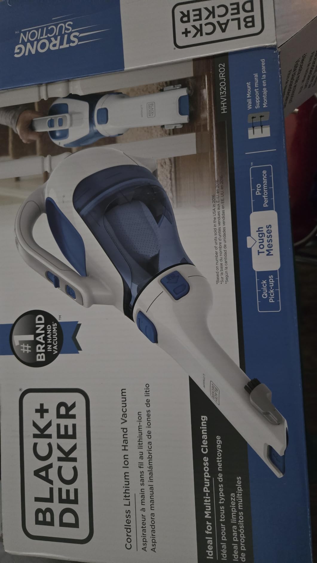 BLACK+DECKER dustbuster Handheld Vacuum, Cordless Car Vacuum Portable 12V, with Rotating and Extendable Nozzle (HHVI320JR02) - Customer Photo 1