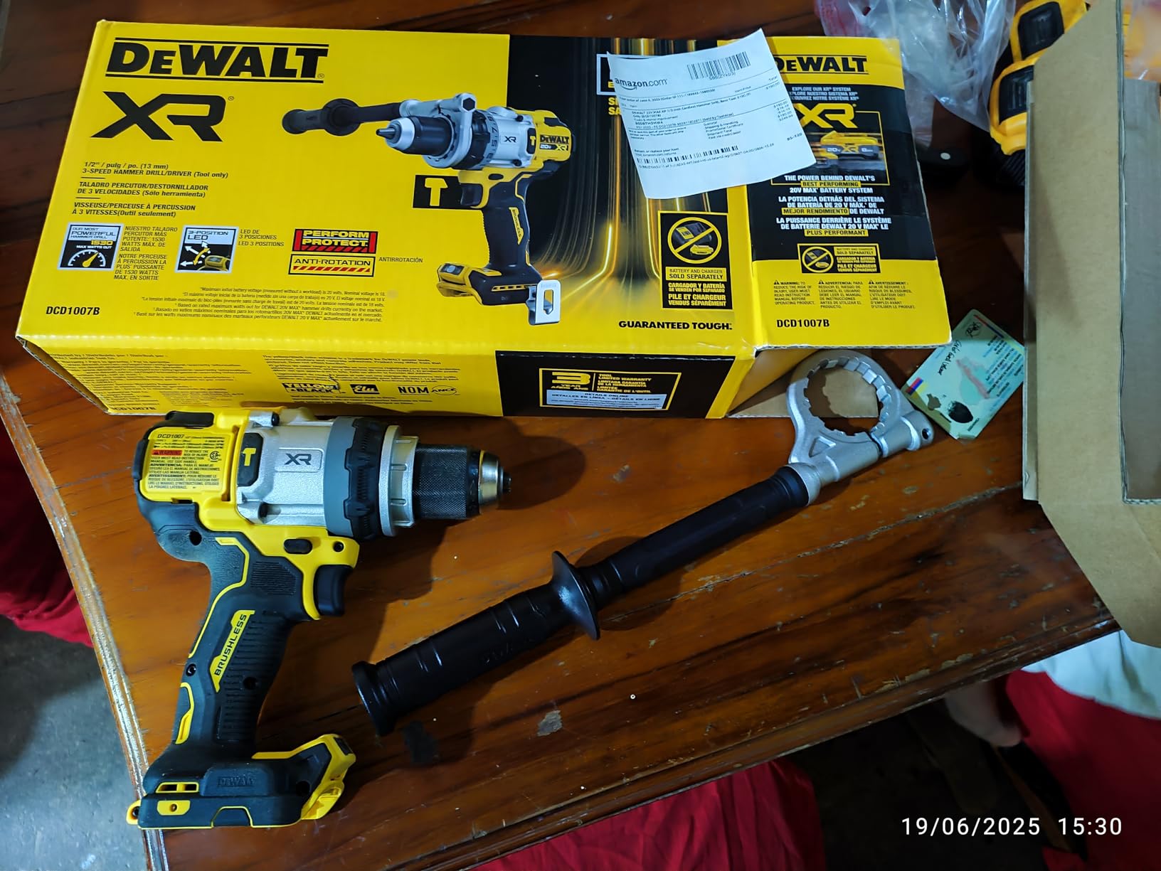 DEWALT 20V MAX XR Cordless Hammer Drill Driver Brushless, Heavy Duty 1/2
