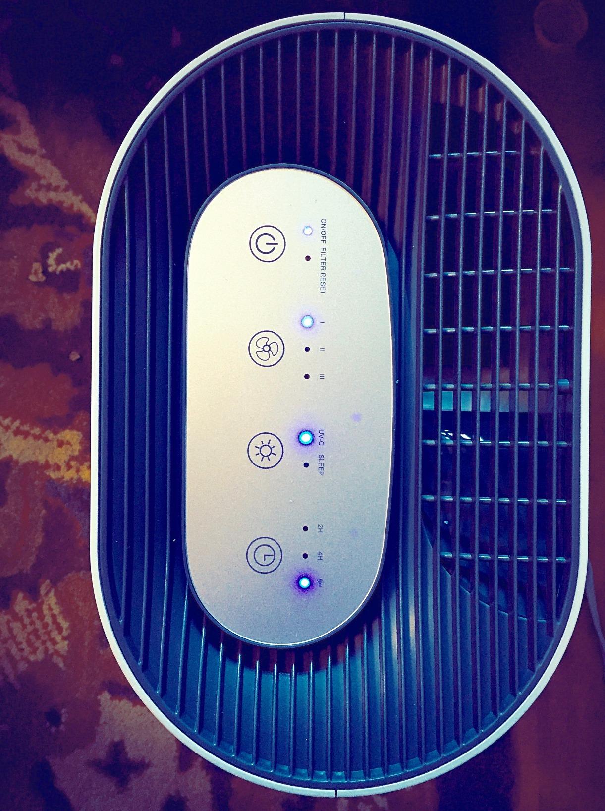 Pure Enrichment PureZone Air Purifier for Bedroom & Living Room, 4-Stage Filtration & UV-C Light, H13 HEPA Filter Helps Remove Bacteria, Pet Hair Dander, Allergens, Germs, Smoke, Dust (White) Customer Review Pure Enrichment PureZone Air Purifier for Bedroom & Living Room, 4-Stage Filtration & UV-C Light, H13 HEPA Filter Helps Remove Bacteria, Pet Hair Dander, Allergens, Germs, Smoke, Dust (White) - Customer Photo 1