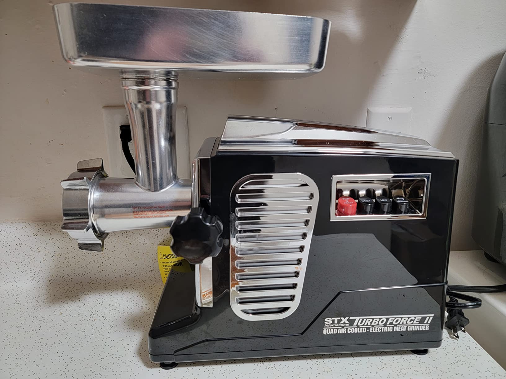 STX Turboforce II 4000 Electric Meat Grinder | Grinds Soft Bones | Foot Pedal | 6 Grinding Plates | Stainless Steel Blades | Sausage Tubes | Kubbe Maker | Meat Claws | Patty Press & More Customer Review STX Turboforce II 4000 Electric Meat Grinder | Grinds Soft Bones | Foot Pedal | 6 Grinding Plates | Stainless Steel Blades | Sausage Tubes | Kubbe Maker | Meat Claws | Patty Press & More - Customer Photo 2