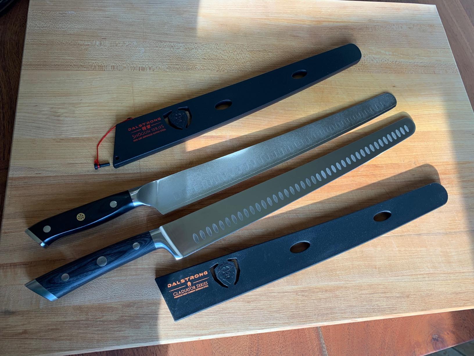 Dalstrong Slicing Knife - 12 inch - Gladiator Series Elite - Granton Edge - Forged High-Carbon German Steel- G10 Handle - Razor Sharp Carving Knife Gift - w/Sheath - Slicer - NSF Certified Customer Review Dalstrong Slicing Knife - 12 inch - Gladiator Series Elite - Granton Edge - Forged High-Carbon German Steel- G10 Handle - Razor Sharp Carving Knife Gift - w/Sheath - Slicer - NSF Certified - Customer Photo 1
