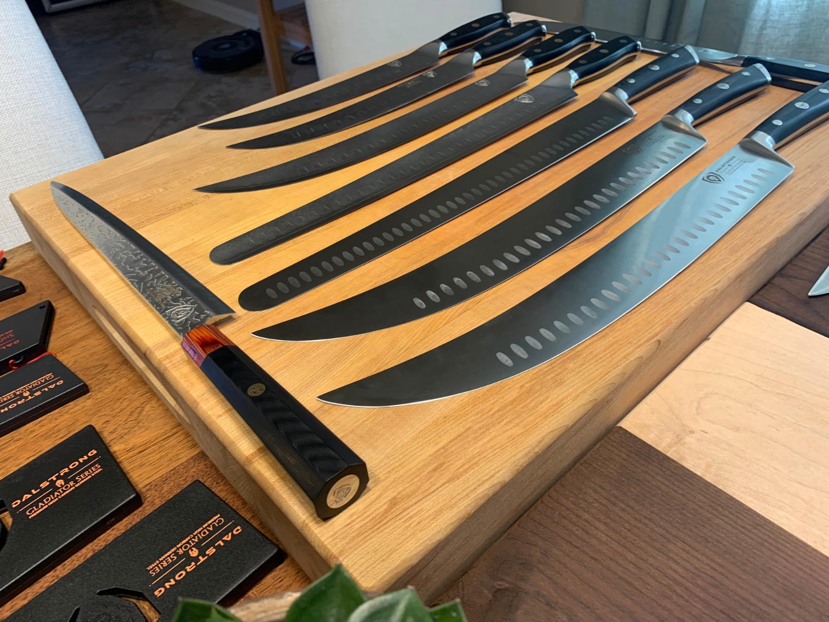 Dalstrong Slicing Knife - 12 inch - Gladiator Series Elite - Granton Edge - Forged High-Carbon German Steel- G10 Handle - Razor Sharp Carving Knife Gift - w/Sheath - Slicer - NSF Certified Customer Review Dalstrong Slicing Knife - 12 inch - Gladiator Series Elite - Granton Edge - Forged High-Carbon German Steel- G10 Handle - Razor Sharp Carving Knife Gift - w/Sheath - Slicer - NSF Certified - Customer Photo 2