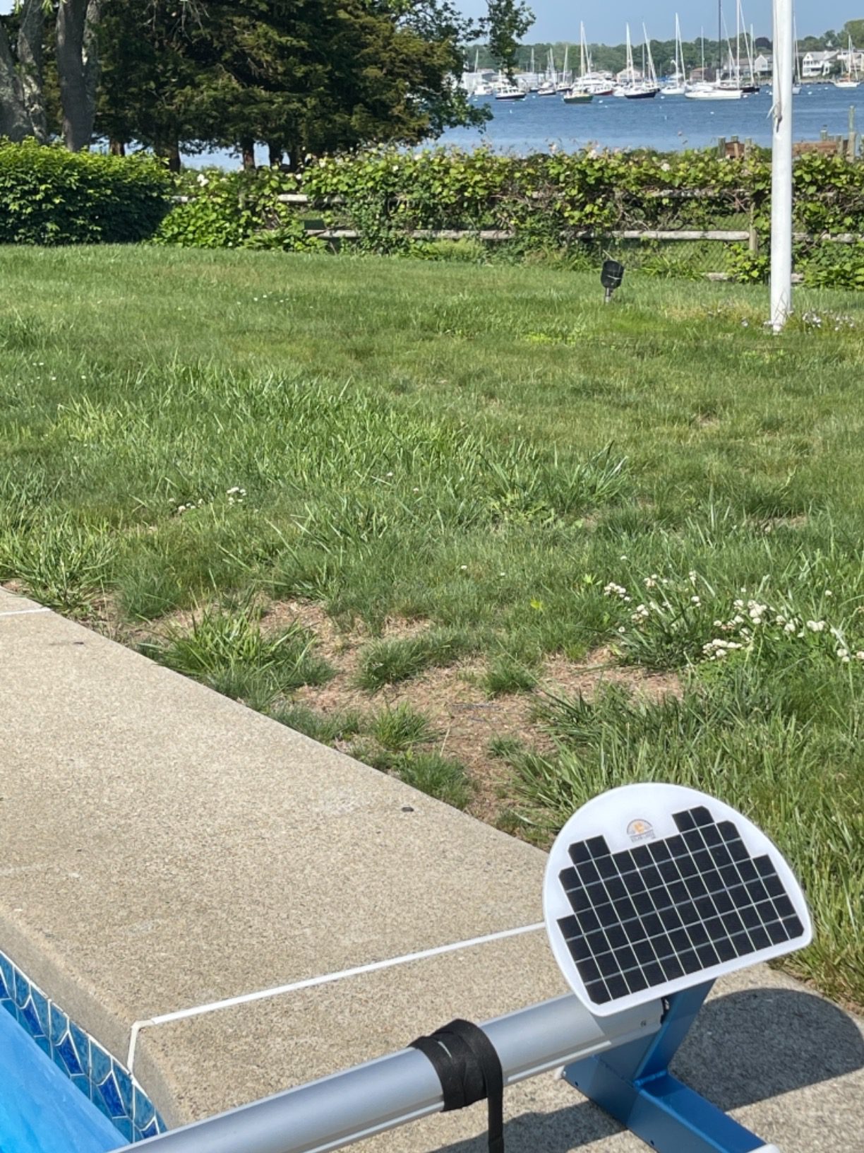 Automatic Solar Blanket Cover Reel/Roller - Remote Controlled, Solar Battery Charged/Powered, Motorized Units for 20x44' in-ground Swimming Pools Customer Review Automatic Solar Blanket Cover Reel/Roller - Remote Controlled, Solar Battery Charged/Powered, Motorized Units for 20x44' in-ground Swimming Pools - Customer Photo 1