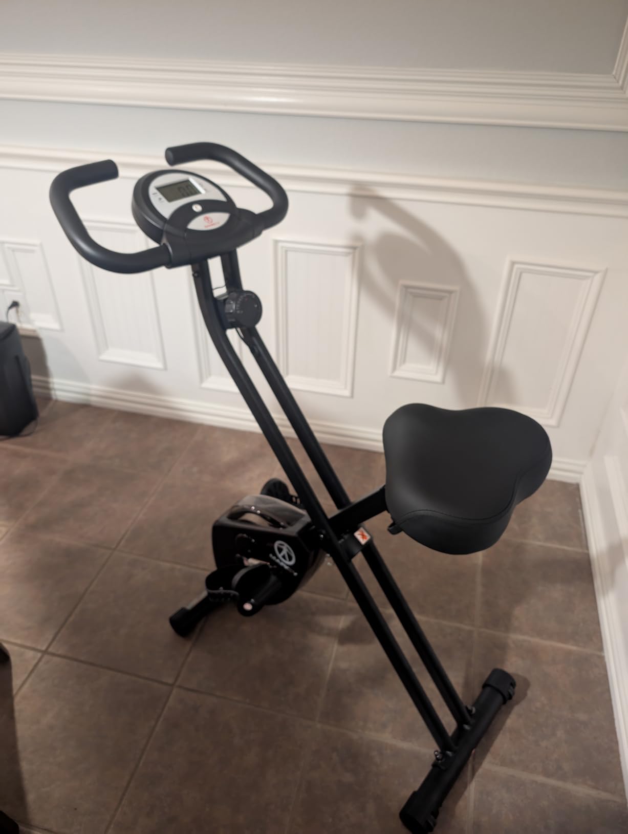 Marcy Foldable Upright Exercise Bike with Adjustable Resistance for Cardio Workout & Strength Training - Multiple Styles Available Customer Review Marcy Foldable Upright Exercise Bike with Adjustable Resistance for Cardio Workout & Strength Training - Multiple Styles Available - Customer Photo 1