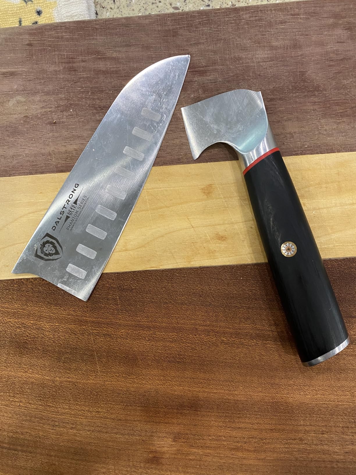 Dalstrong Yanagiba Knife - 9.5 inch - Phantom Series - Sushi Knife - Japanese High-Carbon AUS8 Steel - Pakkawood Handle - Japanese Knife - Sheath Included Customer Review Dalstrong Yanagiba Knife - 9.5 inch - Phantom Series - Sushi Knife - Japanese High-Carbon AUS8 Steel - Pakkawood Handle - Japanese Knife - Sheath Included - Customer Photo 1