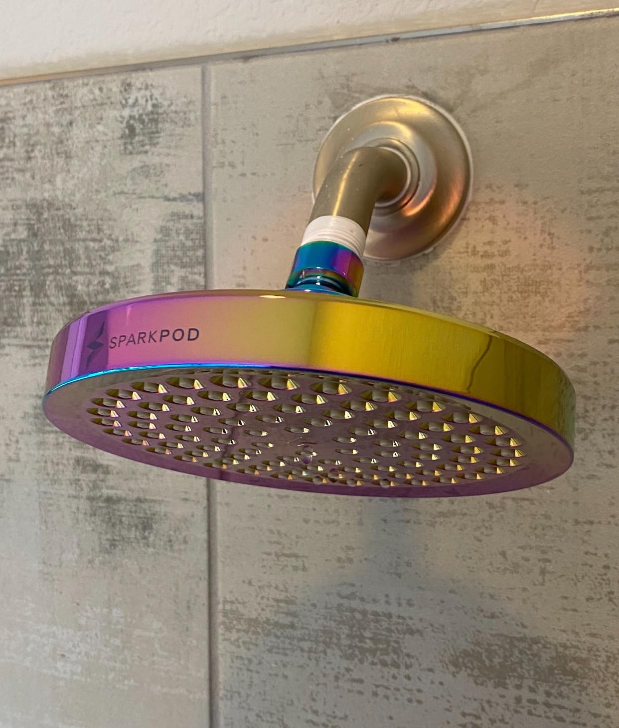 SparkPod Shower Head - High Pressure Rain - Premium Quality Luxury Design - 1-Min Install - Easy Clean Adjustable Replacement for Your Bathroom Shower Heads (Luxury Polished Chrome, 6 Inch Round) Customer Review SparkPod Shower Head - High Pressure Rain - Premium Quality Luxury Design - 1-Min Install - Easy Clean Adjustable Replacement for Your Bathroom Shower Heads (Luxury Polished Chrome, 6 Inch Round) - Customer Photo 2