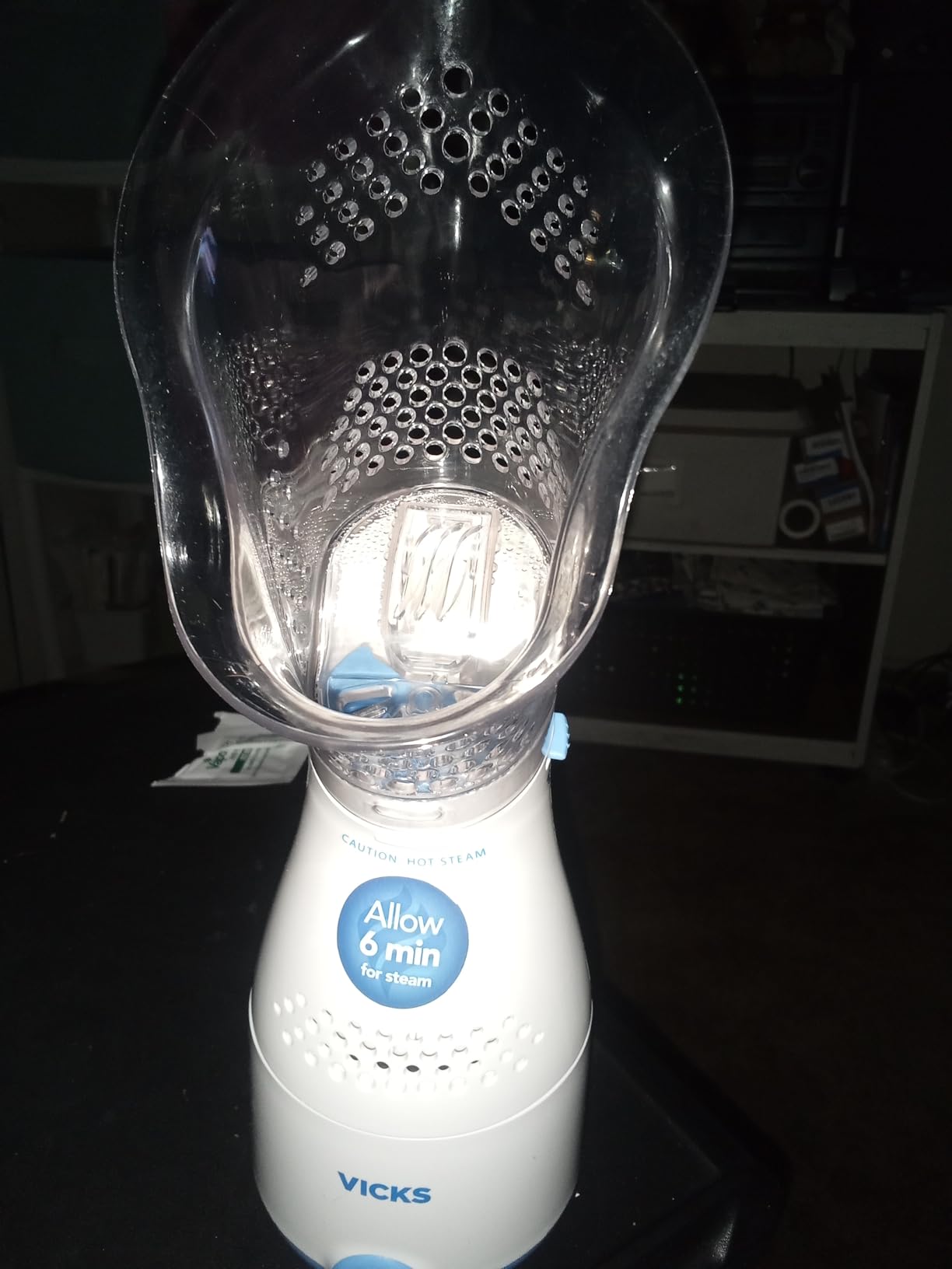 Vicks Sinus Inhaler - Non-Medicated Steam Relief for Allergies, Congestion, Cough & Colds, Vocal Steamer, Soothes Nasal & Throat Passages, Works with VapoPads (1 Included) Customer Review Vicks Sinus Inhaler - Non-Medicated Steam Relief for Allergies, Congestion, Cough & Colds, Vocal Steamer, Soothes Nasal & Throat Passages, Works with VapoPads (1 Included) - Customer Photo 1