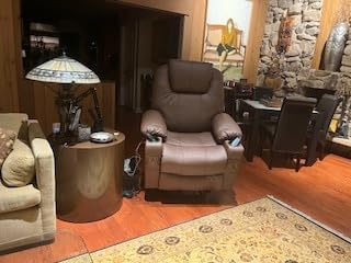 MCombo Electric Power Lift Recliner Chair Sofa with Massage and Heat for Elderly, 3 Positions, 2 Side Pockets, and Cup Holders, USB Ports, Faux Leather 7040 (Light Brown, Medium) Customer Review Photo MCombo Electric Power Lift Recliner Chair Sofa with Massage and Heat for Elderly, 3 Positions, 2 Side Pockets, and Cup Holders, USB Ports, Faux Leather 7040 (Light Brown, Medium) - Customer Photo 1