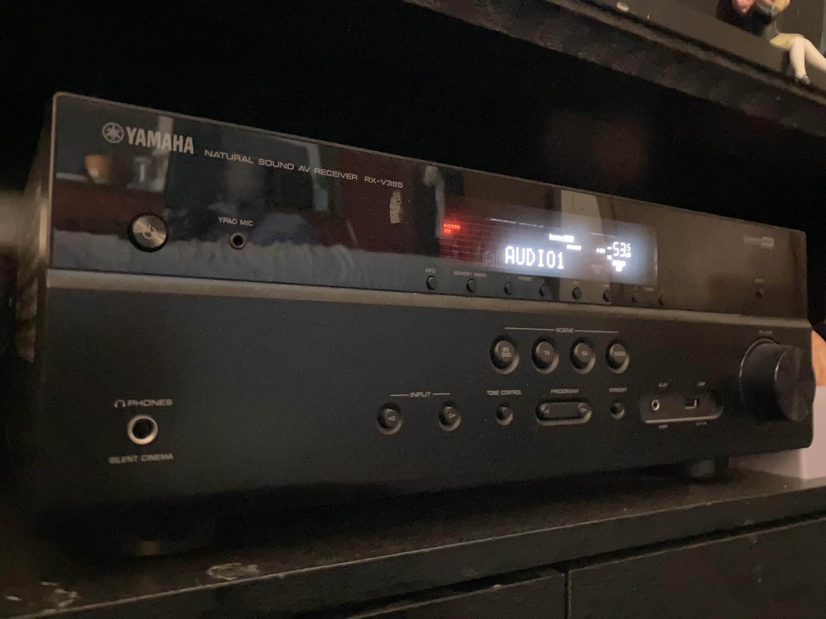 YAMAHA RX-V385 5.1-Channel 4K Ultra HD AV Receiver with Bluetooth Customer Review YAMAHA RX-V385 5.1-Channel 4K Ultra HD AV Receiver with Bluetooth - Customer Photo 2