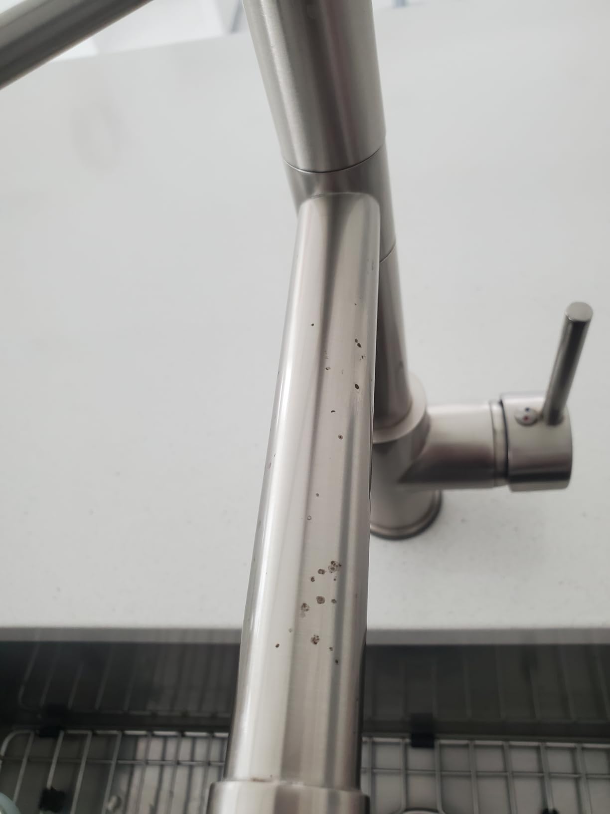 Fapully Commercial Pull Down Kitchen Sink Faucet with Sprayer Brushed Nickel Customer Review Fapully Commercial Pull Down Kitchen Sink Faucet with Sprayer Brushed Nickel - Customer Photo 2