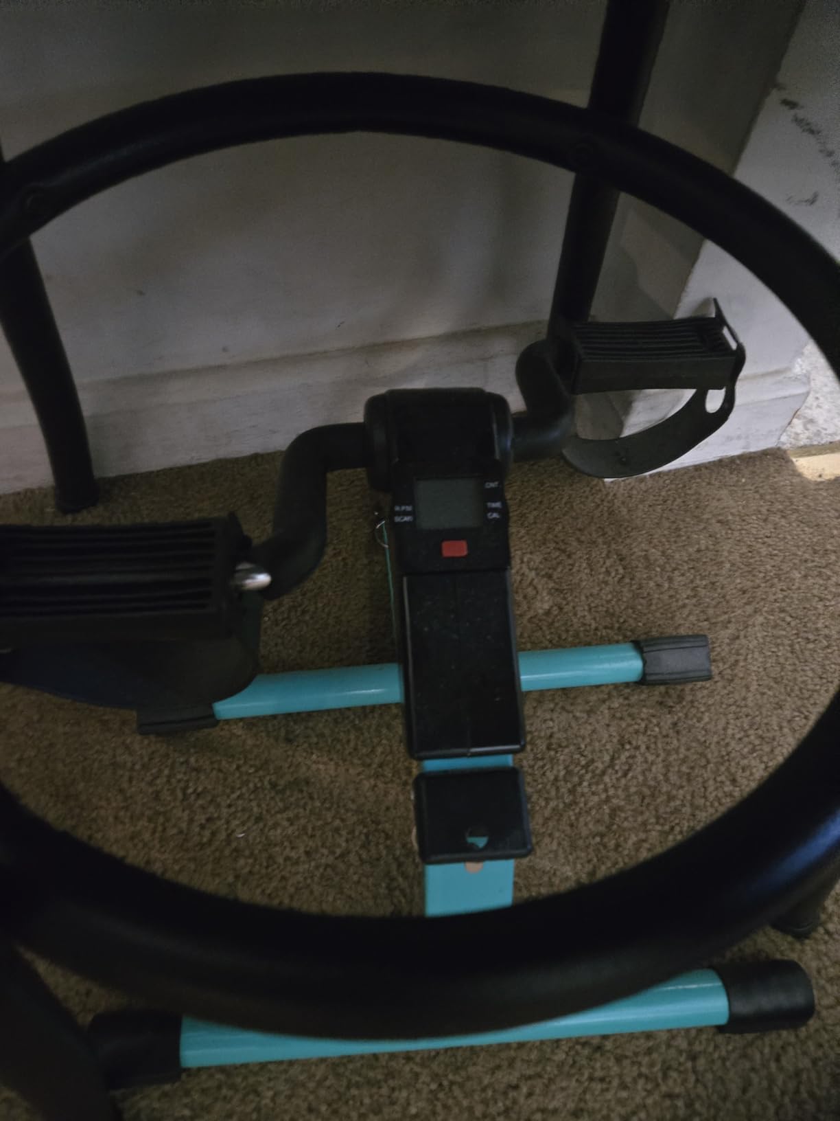Folding Pedal Exerciser, Mini Under Desk Bike - Portable Foot Hand Cycle Peddler Machine Bicycle Exerciser for Arm Leg While Sitting Customer Review Folding Pedal Exerciser, Mini Under Desk Bike - Portable Foot Hand Cycle Peddler Machine Bicycle Exerciser for Arm Leg While Sitting - Customer Photo 1