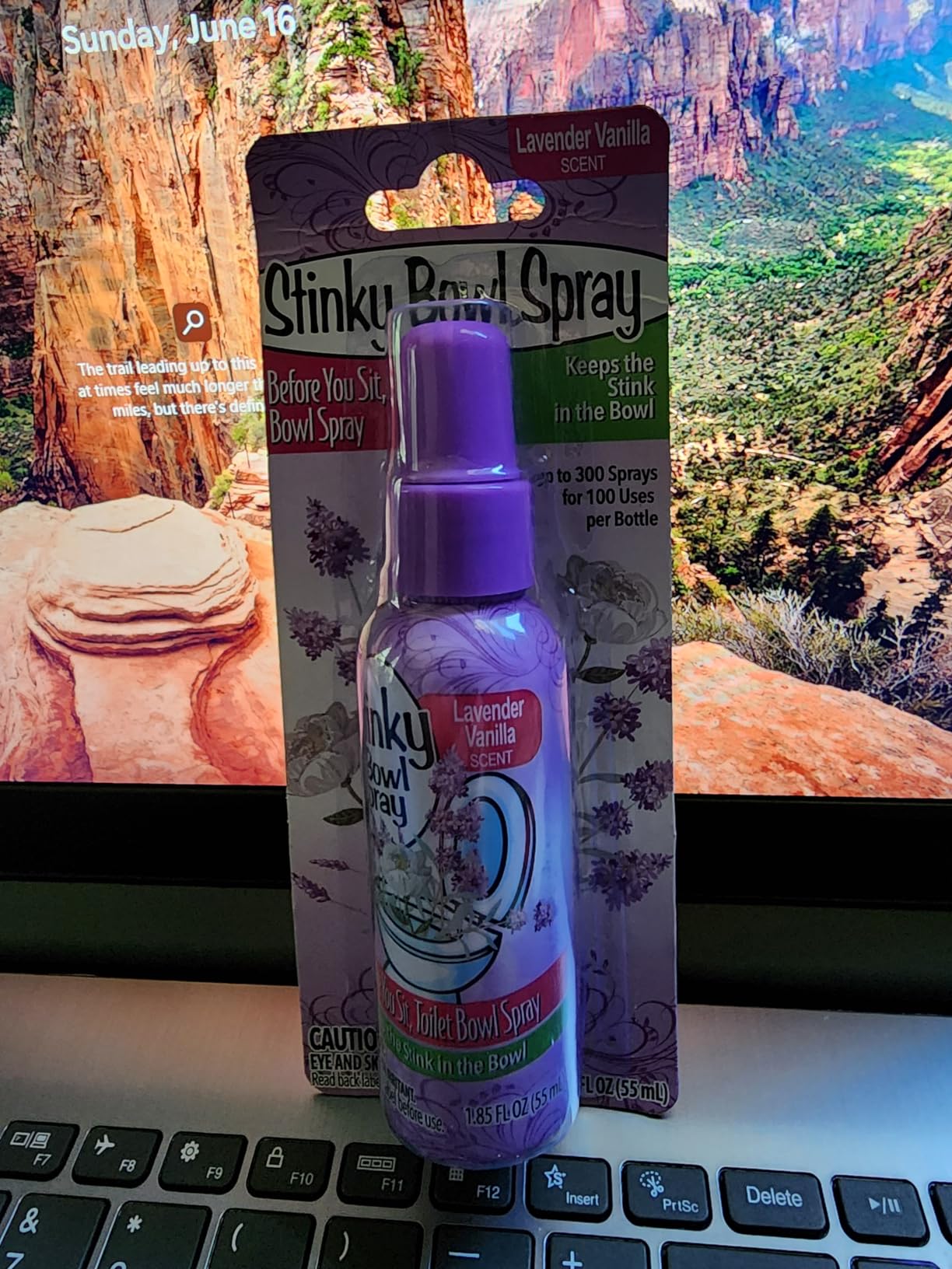 Set of 2 Stinky Bowl Spray 1.85oz - Before You Go Toilet Bathroom Deodorizer - Features Fresh Citrus Scent and Lavender Scent! Customer Review Set of 2 Stinky Bowl Spray 1.85oz - Before You Go Toilet Bathroom Deodorizer - Features Fresh Citrus Scent and Lavender Scent! - Customer Photo 1
