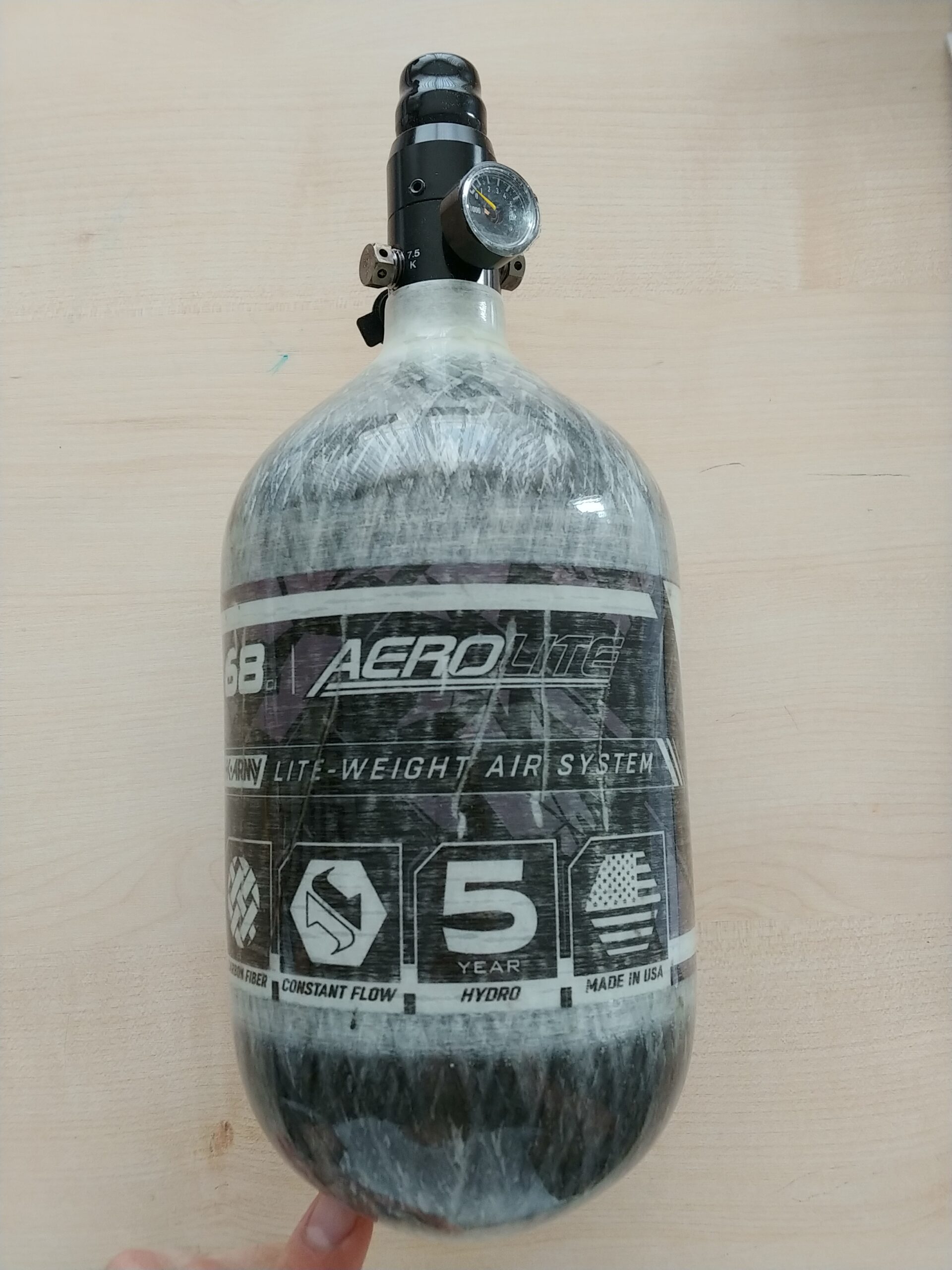 HK Army Aerolite Carbon Fiber HPA Compressed Air Paintball Tank System Customer Review HK Army Aerolite Carbon Fiber HPA Compressed Air Paintball Tank System - Customer Photo 1