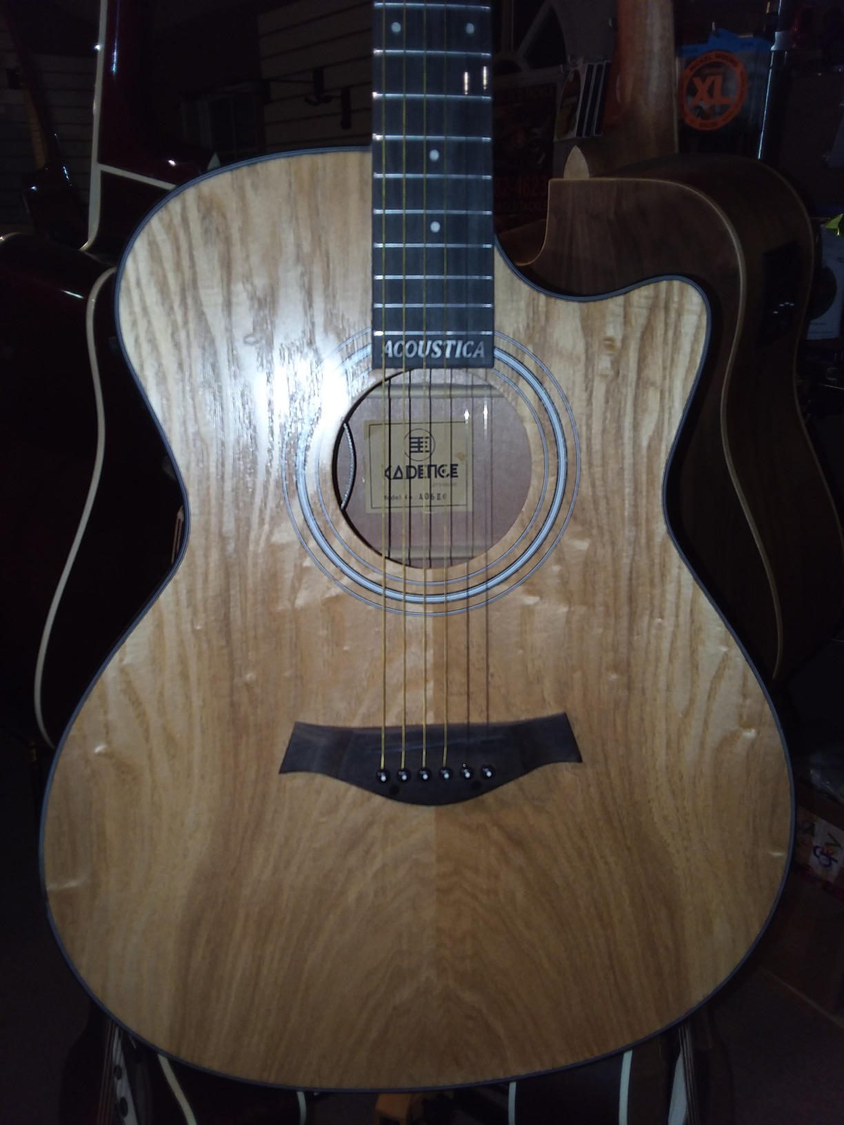 Kadence Acoustica Series Acoustic Electric Guitar - Wooden Acoustic Guitars (Zebra Wood) - Electric Acoustic Guitar with Pickup, Inbuilt Tuner and Bag - Guitar Acoustic for Beginner & Professionals Customer Review Kadence Acoustica Series Acoustic Electric Guitar - Wooden Acoustic Guitars (Zebra Wood) - Electric Acoustic Guitar with Pickup, Inbuilt Tuner and Bag - Guitar Acoustic for Beginner & Professionals - Customer Photo 1