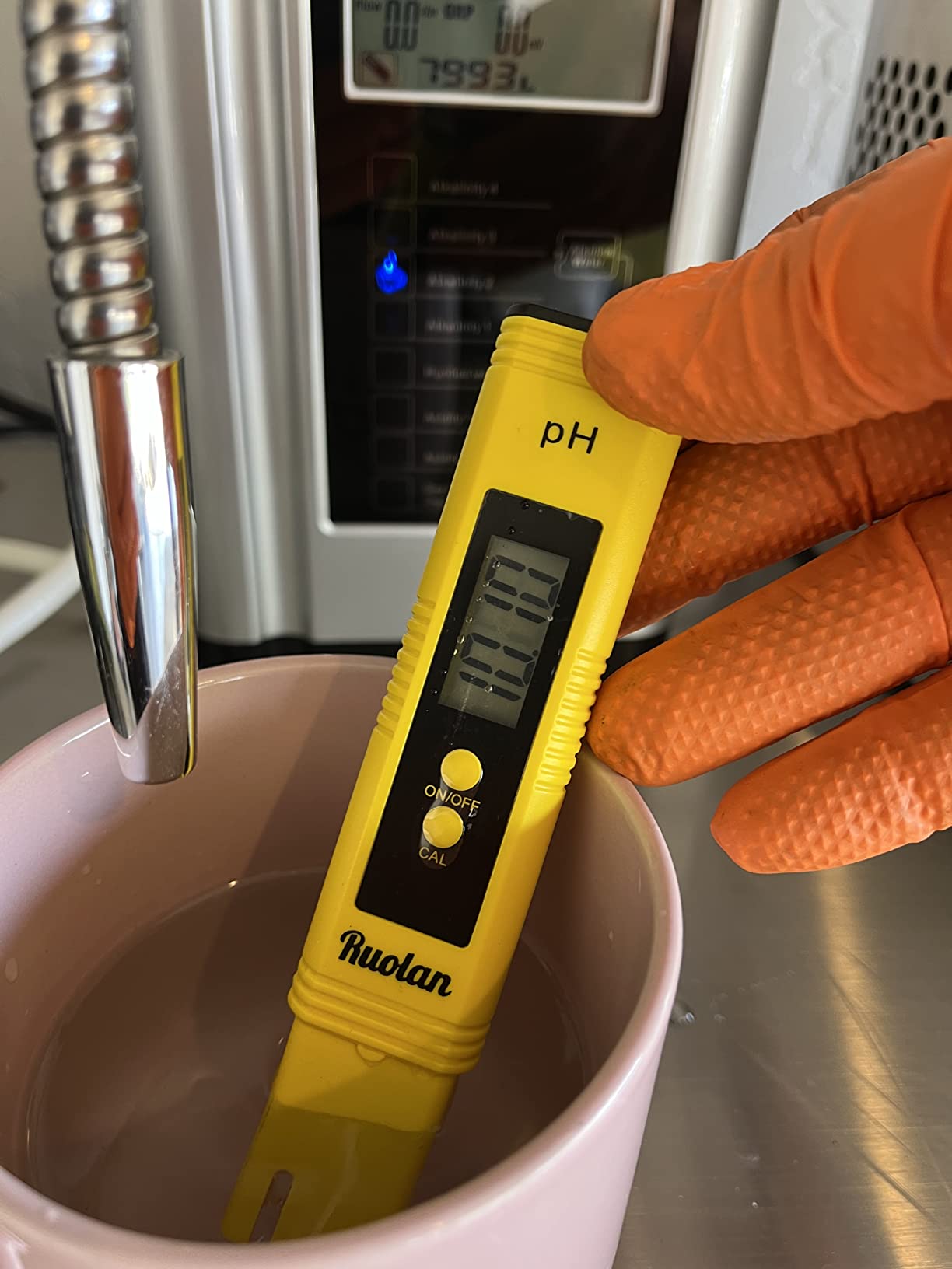 Alkaline Water Ionizer Machine 729, Built-in a Filter, Produces pH 4-10.5 Water, 7 Water Settings, Up to -570mV ORP, 8000L Per Filter, Silver Customer Review Alkaline Water Ionizer Machine 729, Built-in a Filter, Produces pH 4-10.5 Water, 7 Water Settings, Up to -570mV ORP, 8000L Per Filter, Silver - Customer Photo 2