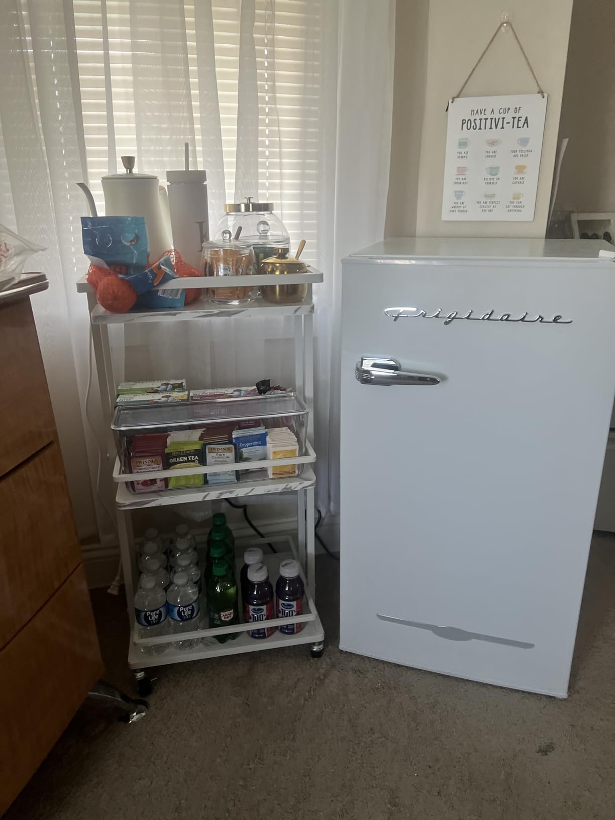 Frigidaire Retro Compact Fridge with Chiller, 3.2 cu ft Countertop Fridge with Built-In Bottle Opener, Compact Refrigerator for Office, Bedroom, Dorm Room or Cabin - 18.7 Frigidaire Retro Compact Fridge with Chiller, 3.2 cu ft Countertop Fridge with Built-In Bottle Opener, Compact Refrigerator for Office, Bedroom, Dorm Room or Cabin - 18.7