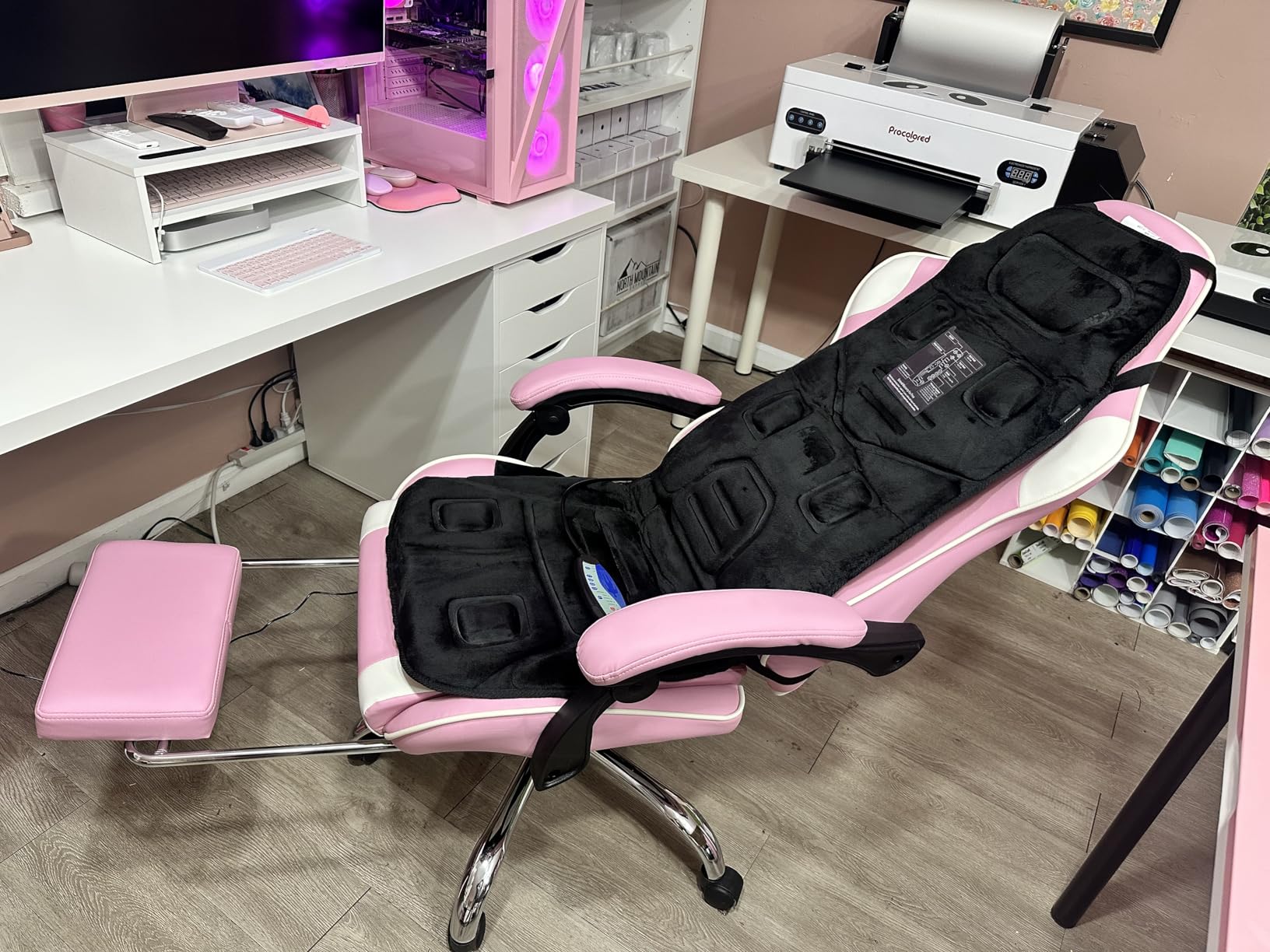 COMFIER Back Massager Seat Cushion with Heat,10 Vibration Motors, Massage Chair Pad,Chair Massager for Pain Relief at Office/Home Customer Review COMFIER Back Massager Seat Cushion with Heat,10 Vibration Motors, Massage Chair Pad,Chair Massager for Pain Relief at Office/Home - Customer Photo 1