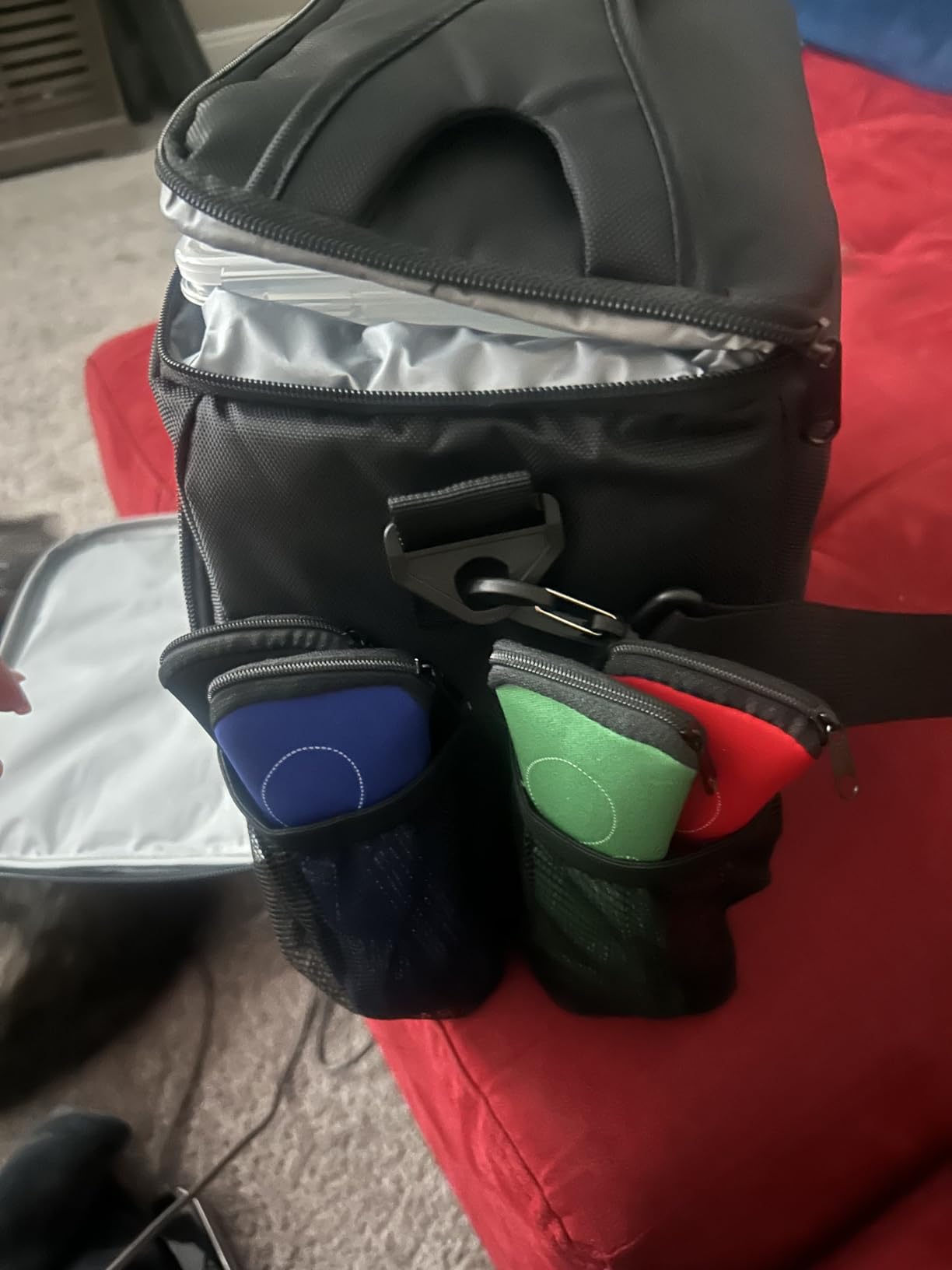 ThinkFit Large Black Meal Prep Lunch Bag, 8 Portion Control Containers, Pill Dispenser, Shaker Cup & 2 XL Reusable Ice Packs Customer Review ThinkFit Large Black Meal Prep Lunch Bag, 8 Portion Control Containers, Pill Dispenser, Shaker Cup & 2 XL Reusable Ice Packs - Customer Photo 2
